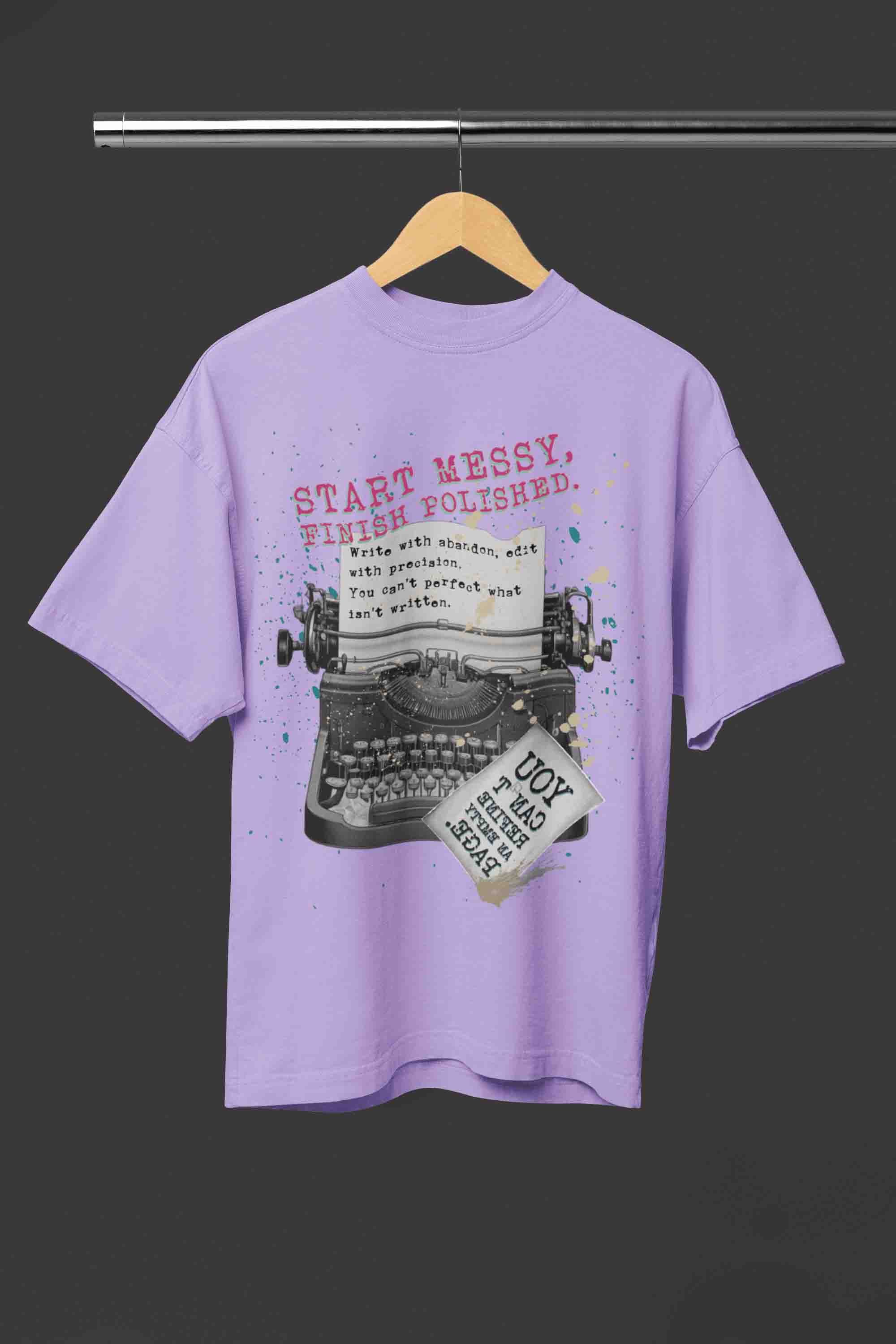 Start Messy, Finish Polished Oversized T-Shirt | The OddBall Wagon image 7