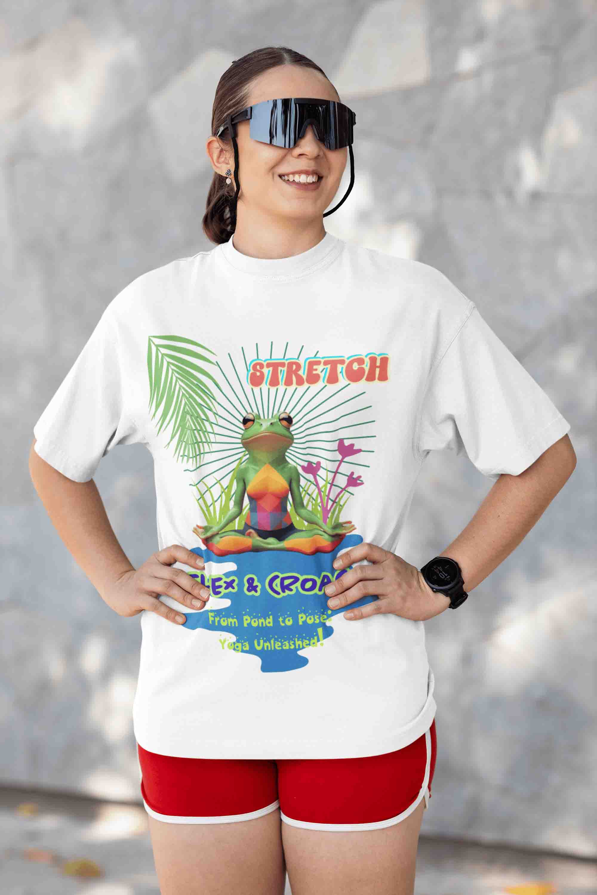 Stretch, Flex & Croak Yoga T-Shirt | The OddBall Wagon image 2