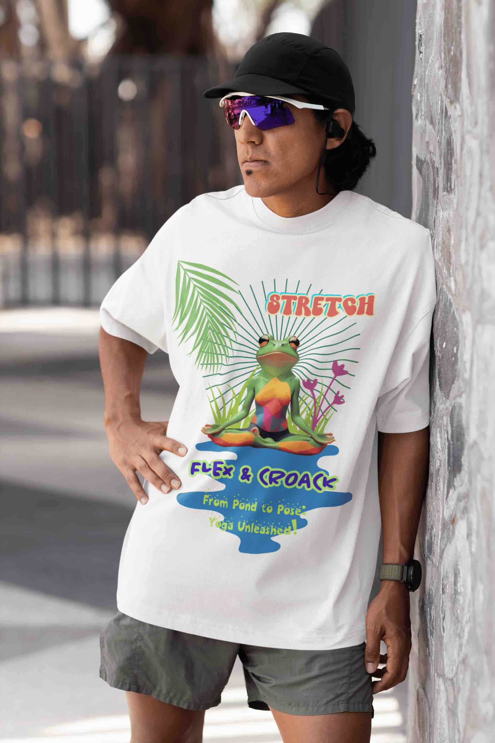 Stretch, Flex & Croak Yoga T-Shirt | The OddBall Wagon image 3
