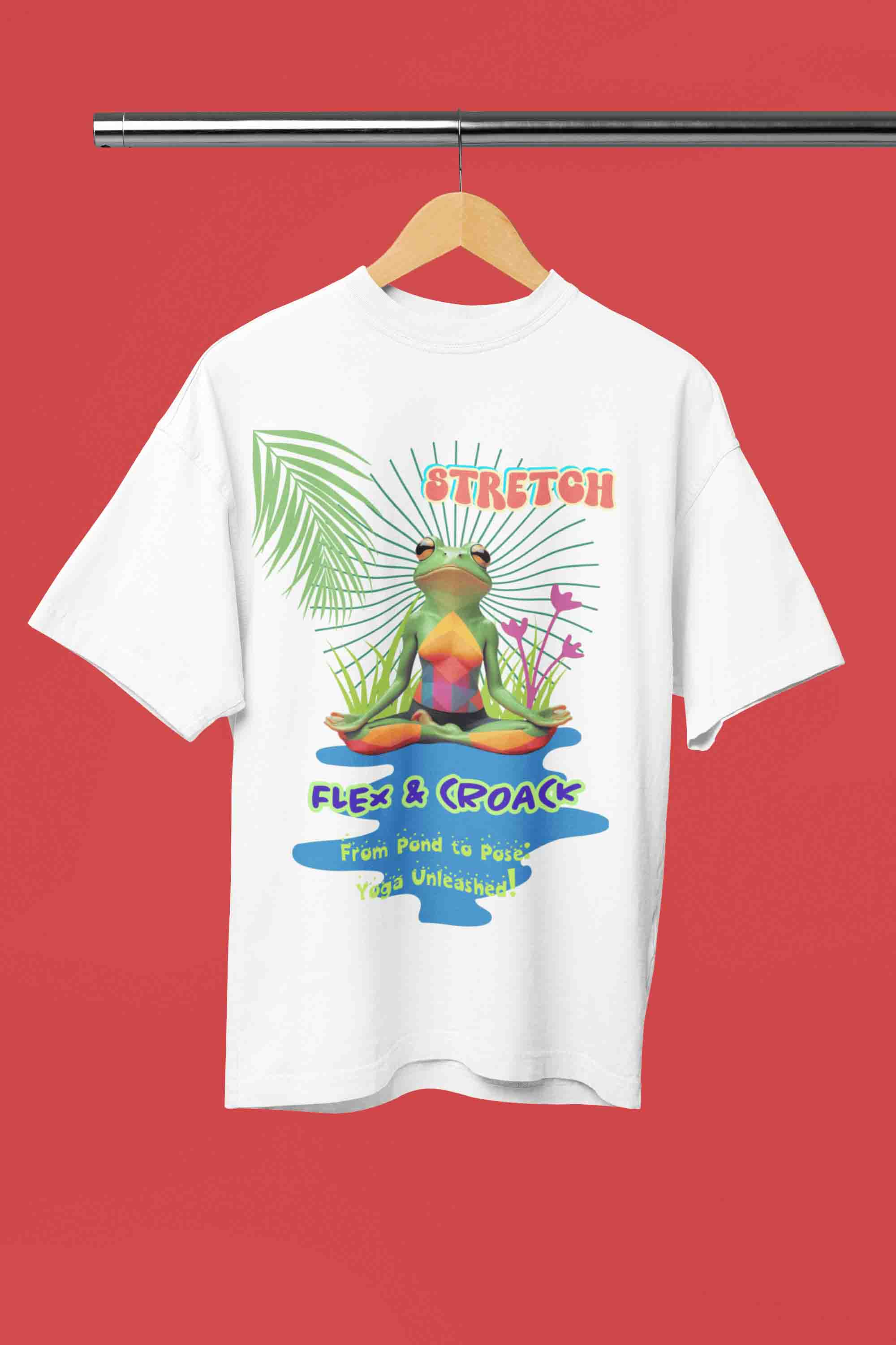Stretch, Flex & Croak Yoga T-Shirt | The OddBall Wagon image 5