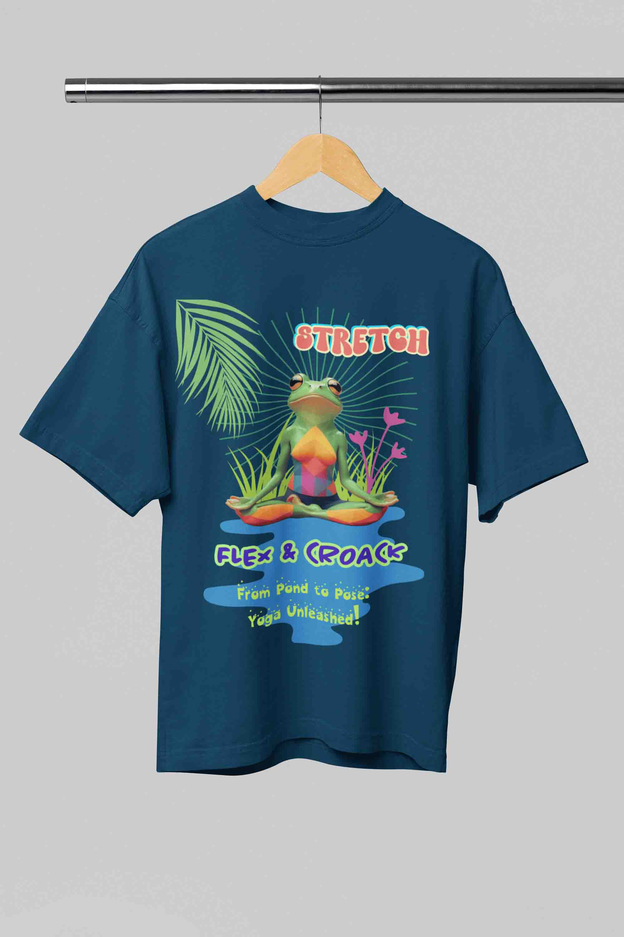 Stretch, Flex & Croak YogaT-Shirt | The OddBall Wagon image 5