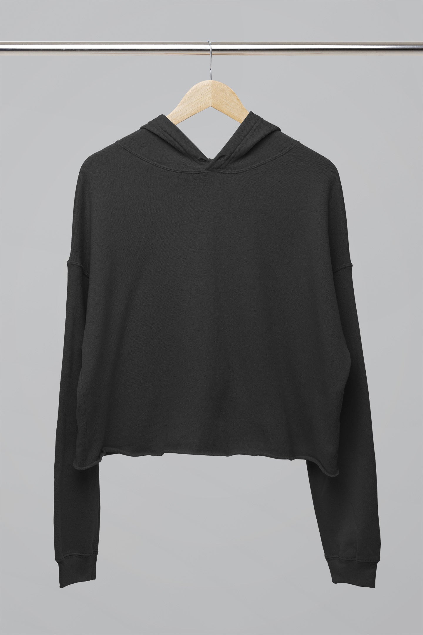 Stylish Black Crop Hoodie | The OddBall Wagon image 5