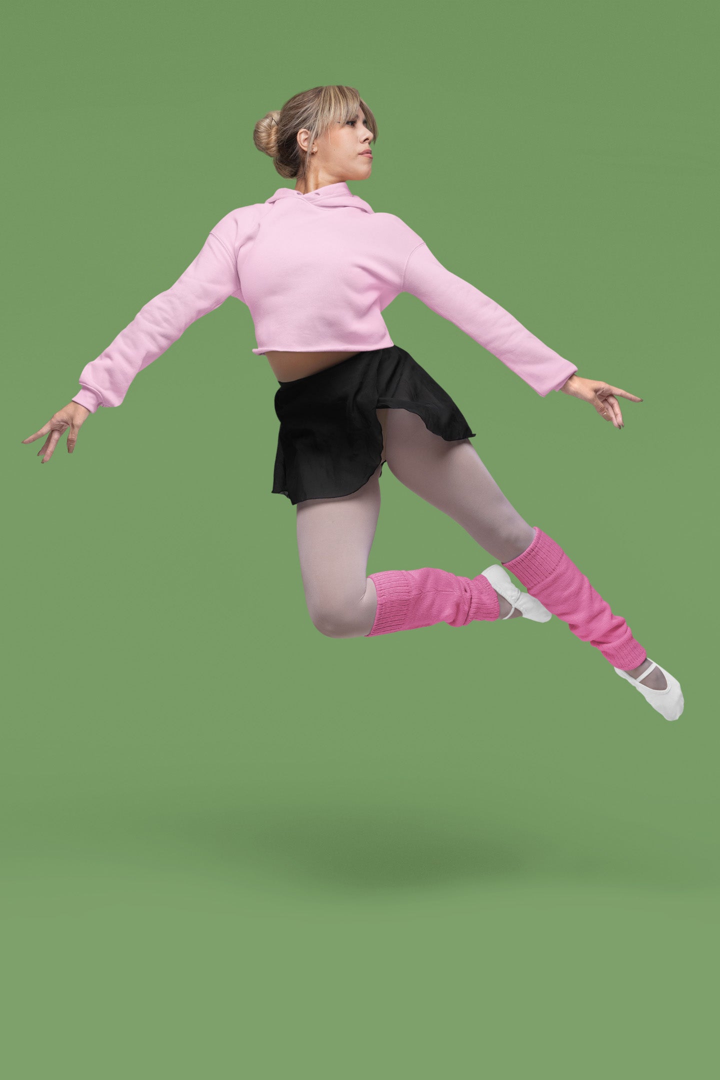 Stylish Light Pink Crop Hoodie | The OddBall Wagon image 4