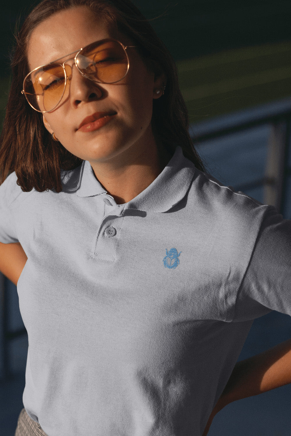 Classic Grey Polo T-shirt | The OddBall Wagon image 2