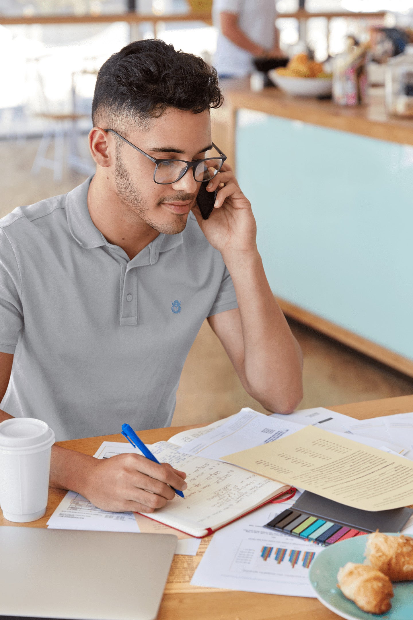Classic Grey Polo T-shirt | The OddBall Wagon image 4