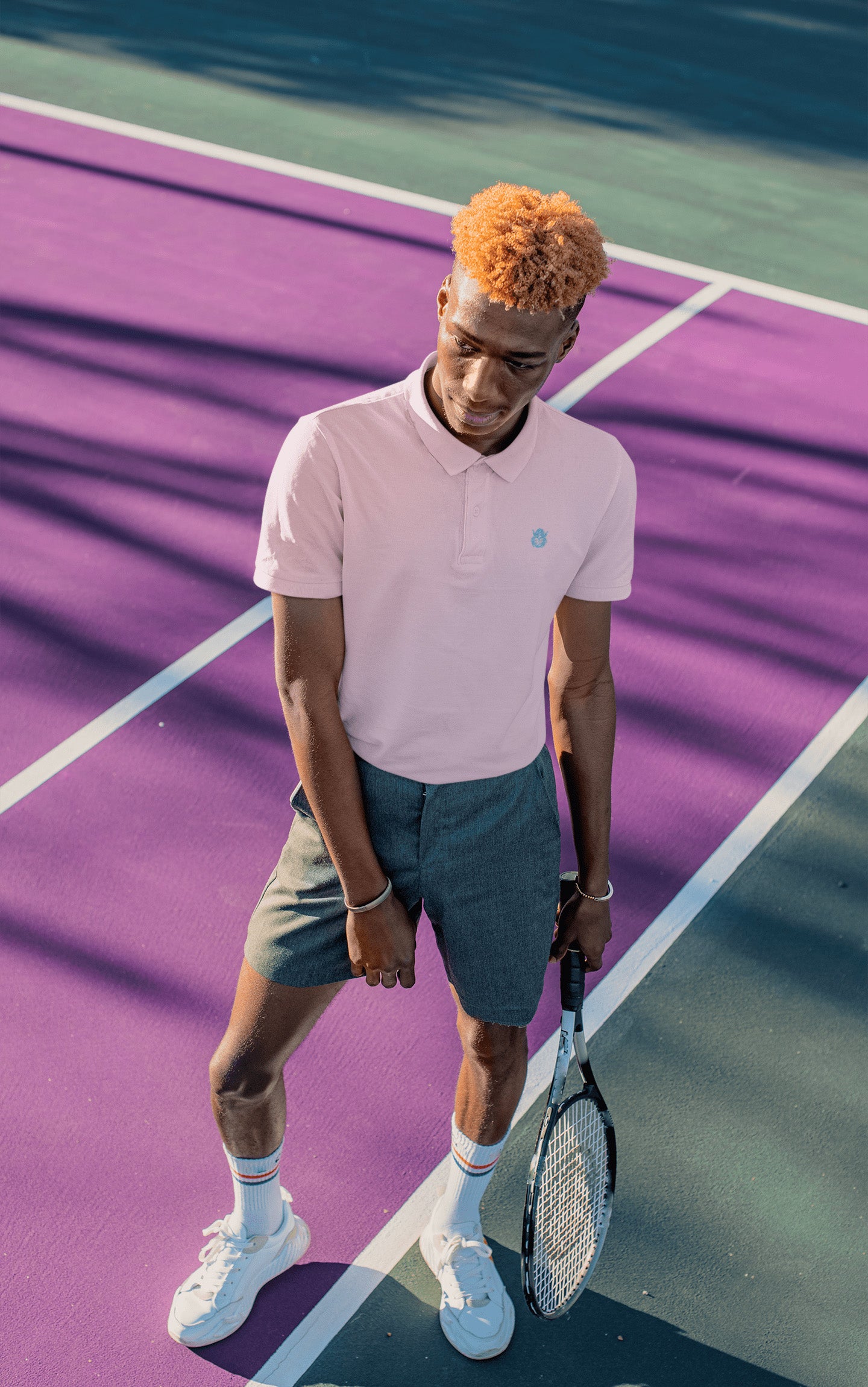 Classic Light Pink Polo T-shirt | The OddBall Wagon image 2