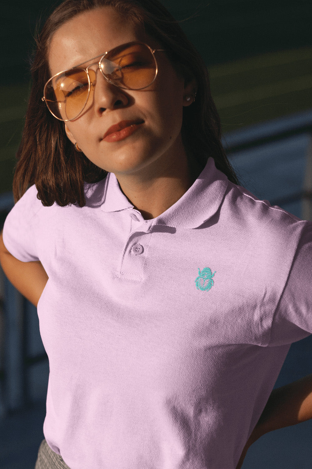 Classic Light Pink Polo T-shirt | The OddBall Wagon image 3