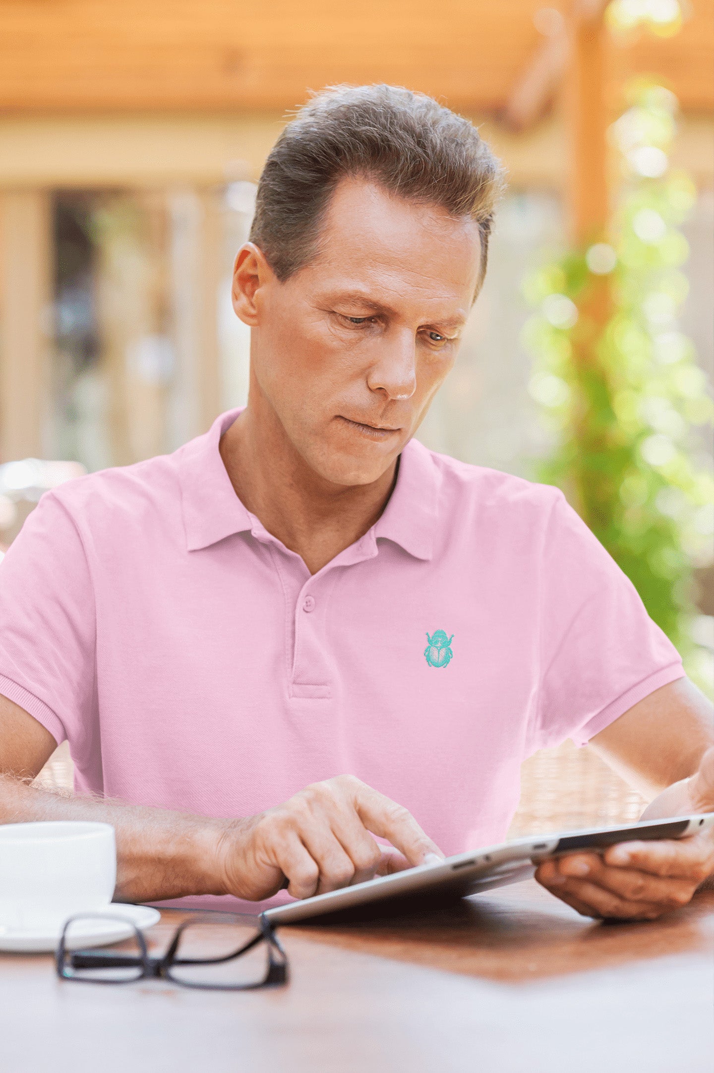 Classic Light Pink Polo T-shirt | The OddBall Wagon image 5