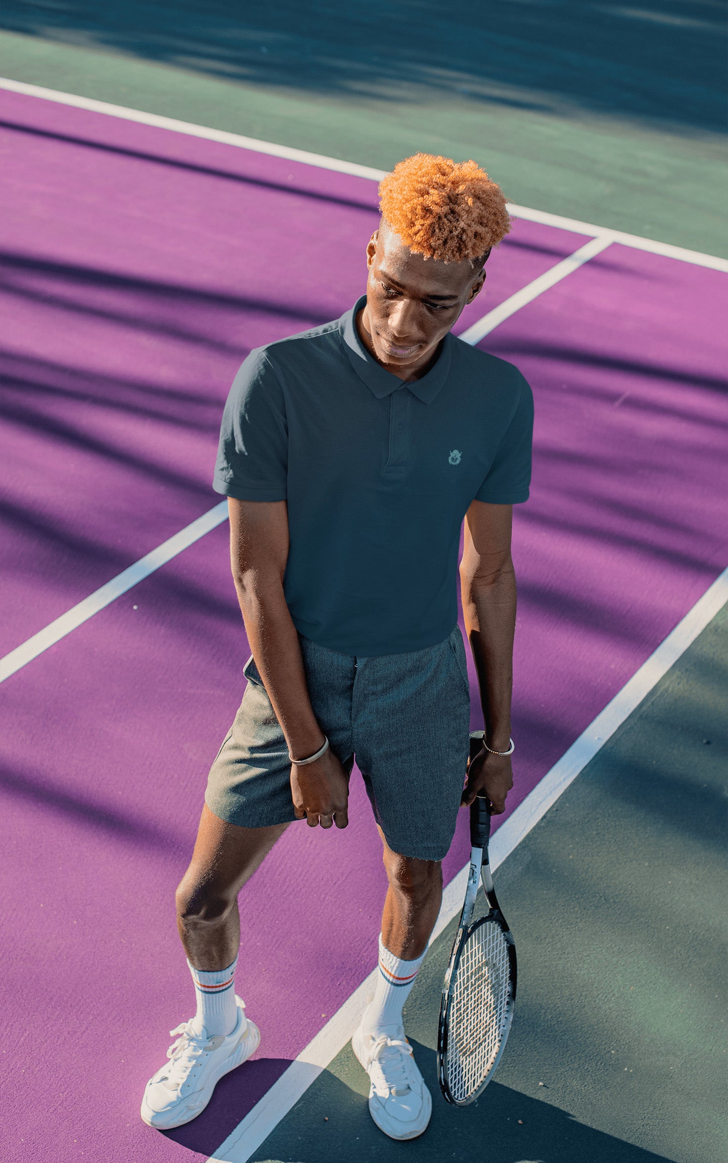 Classic Navy Blue Polo T-shirt | The OddBall Wagon