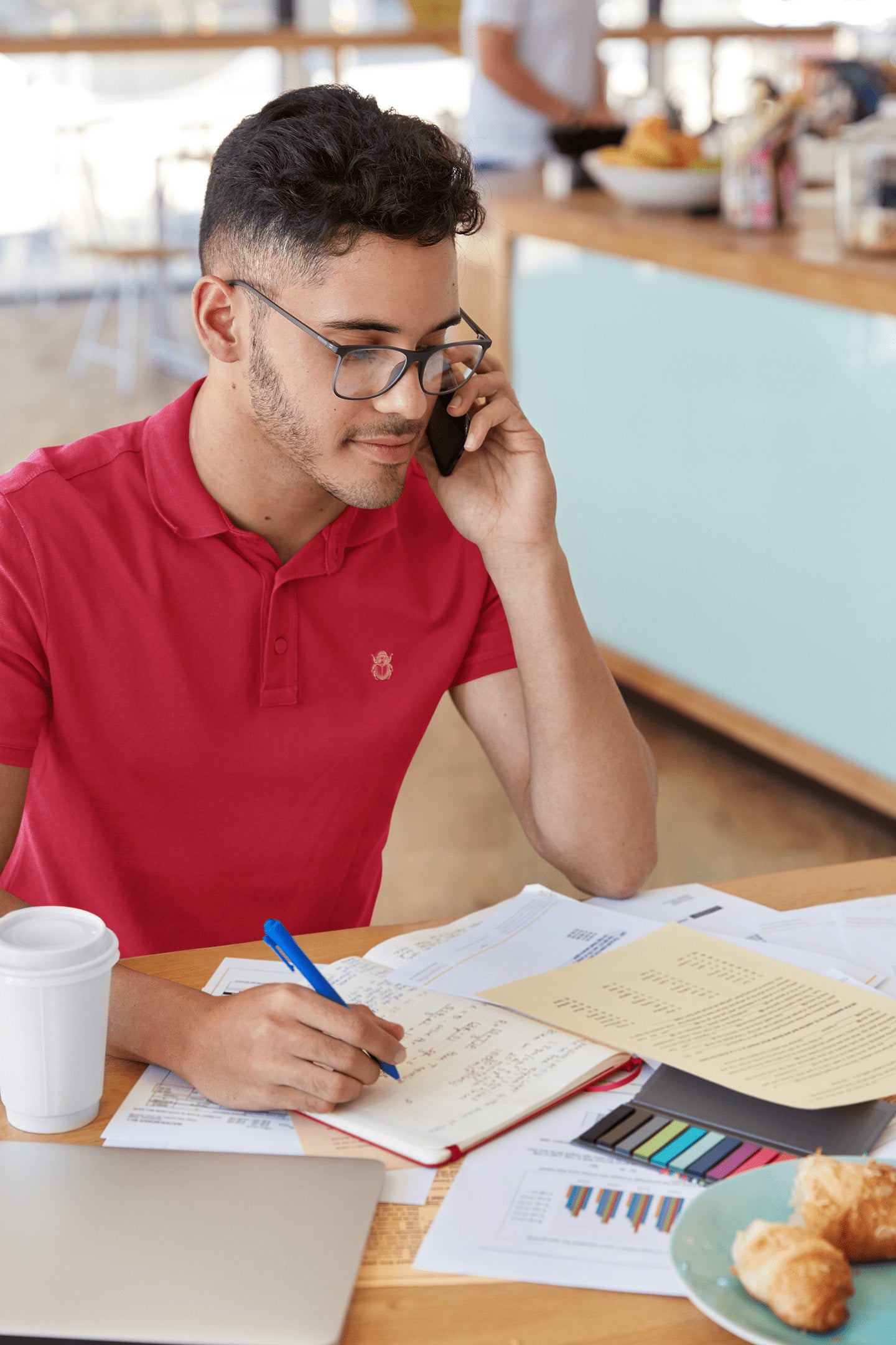 Classic Red Polo T-shirt | The OddBall Wagon image 3
