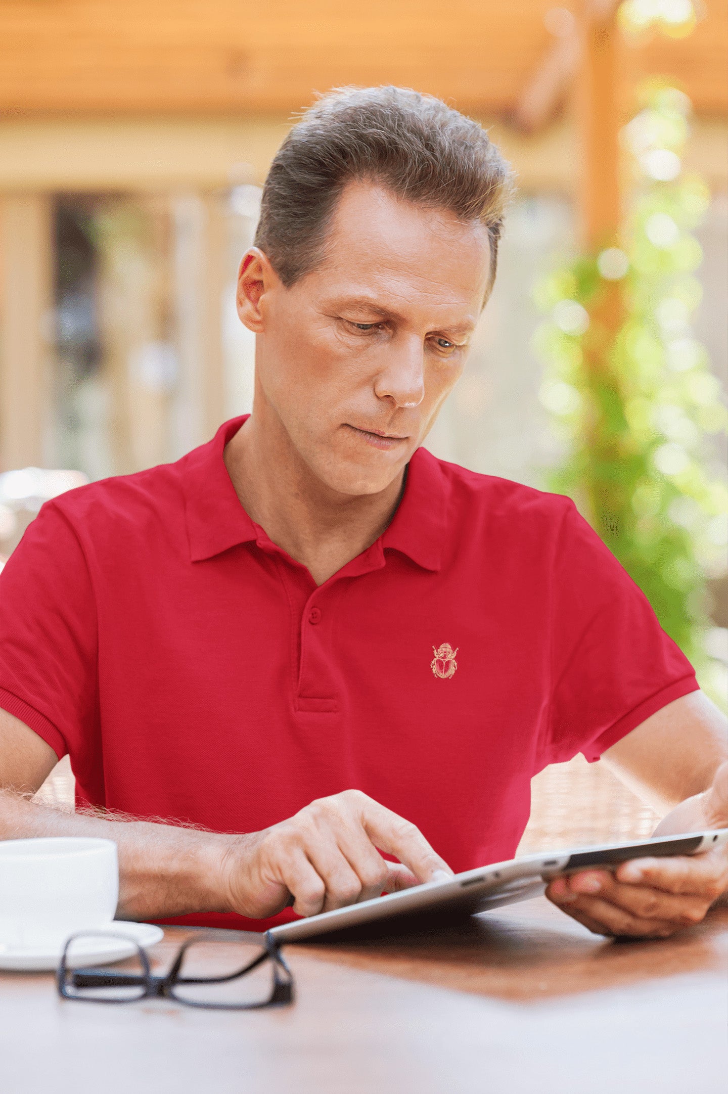 Classic Red Polo T-shirt | The OddBall Wagon image 5