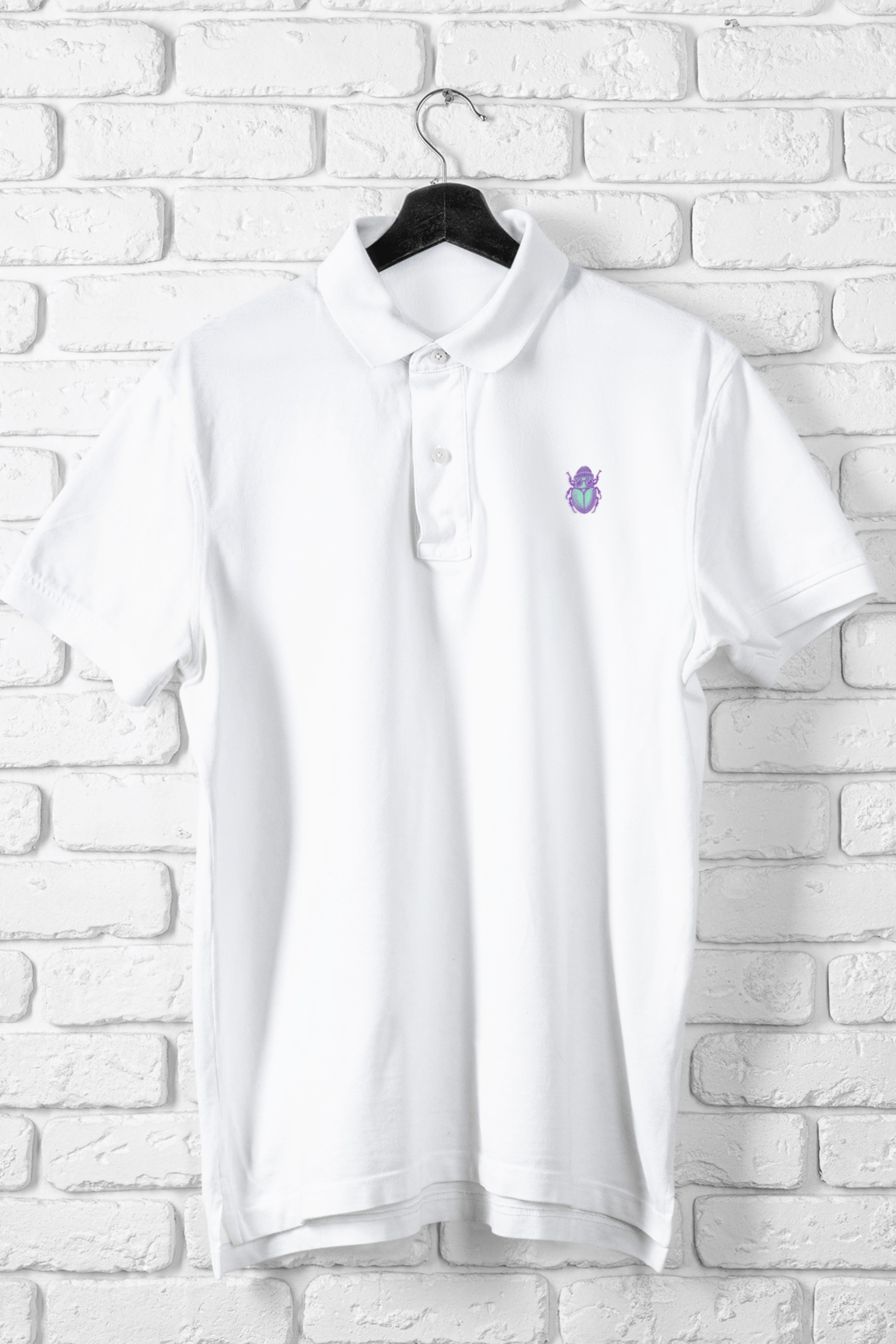 Classic White Polo T-shirt | The OddBall Wagon image 6