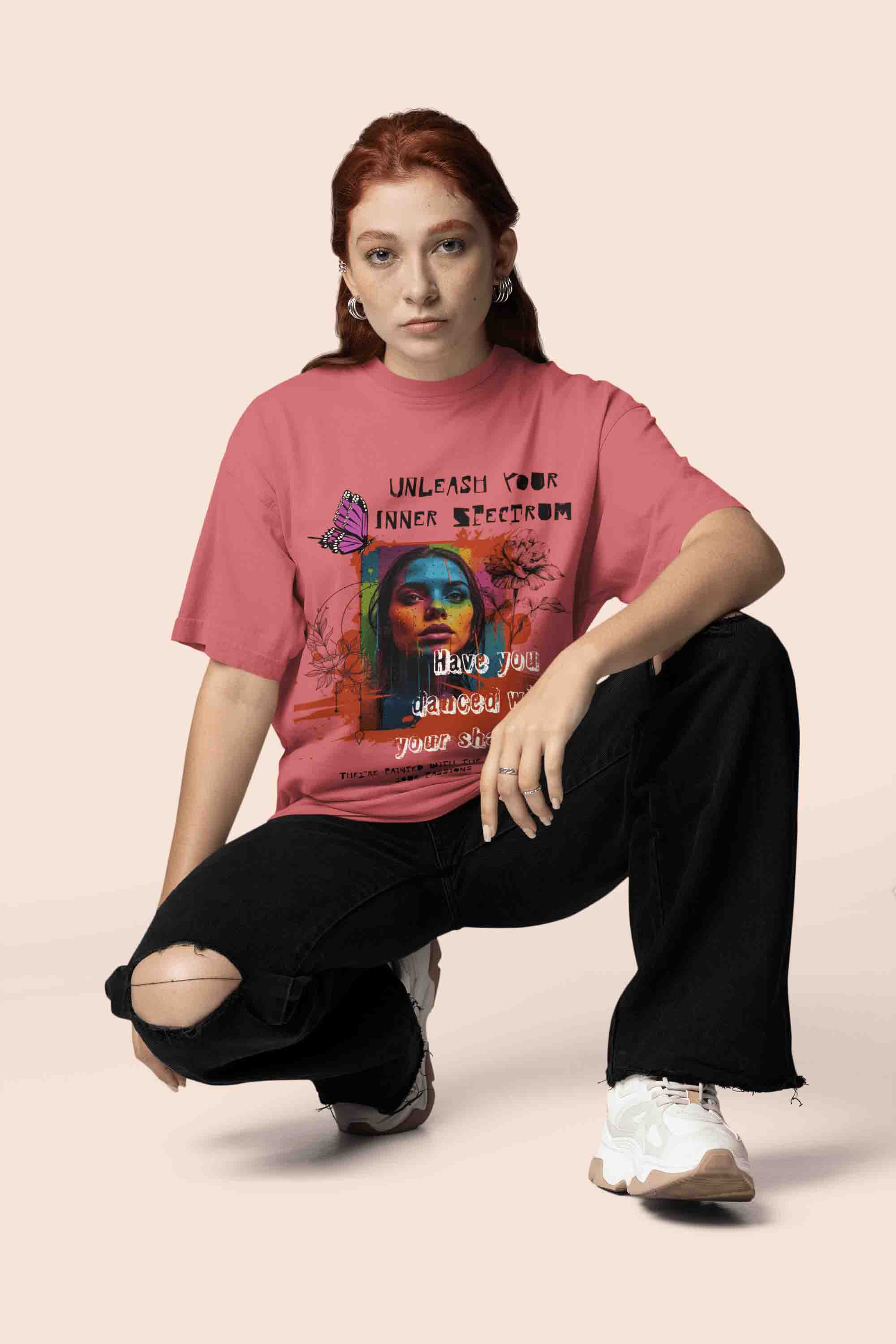 Unleash Your Inner Spectrum Oversized T-Shirt | The OddBall Wagon image 3