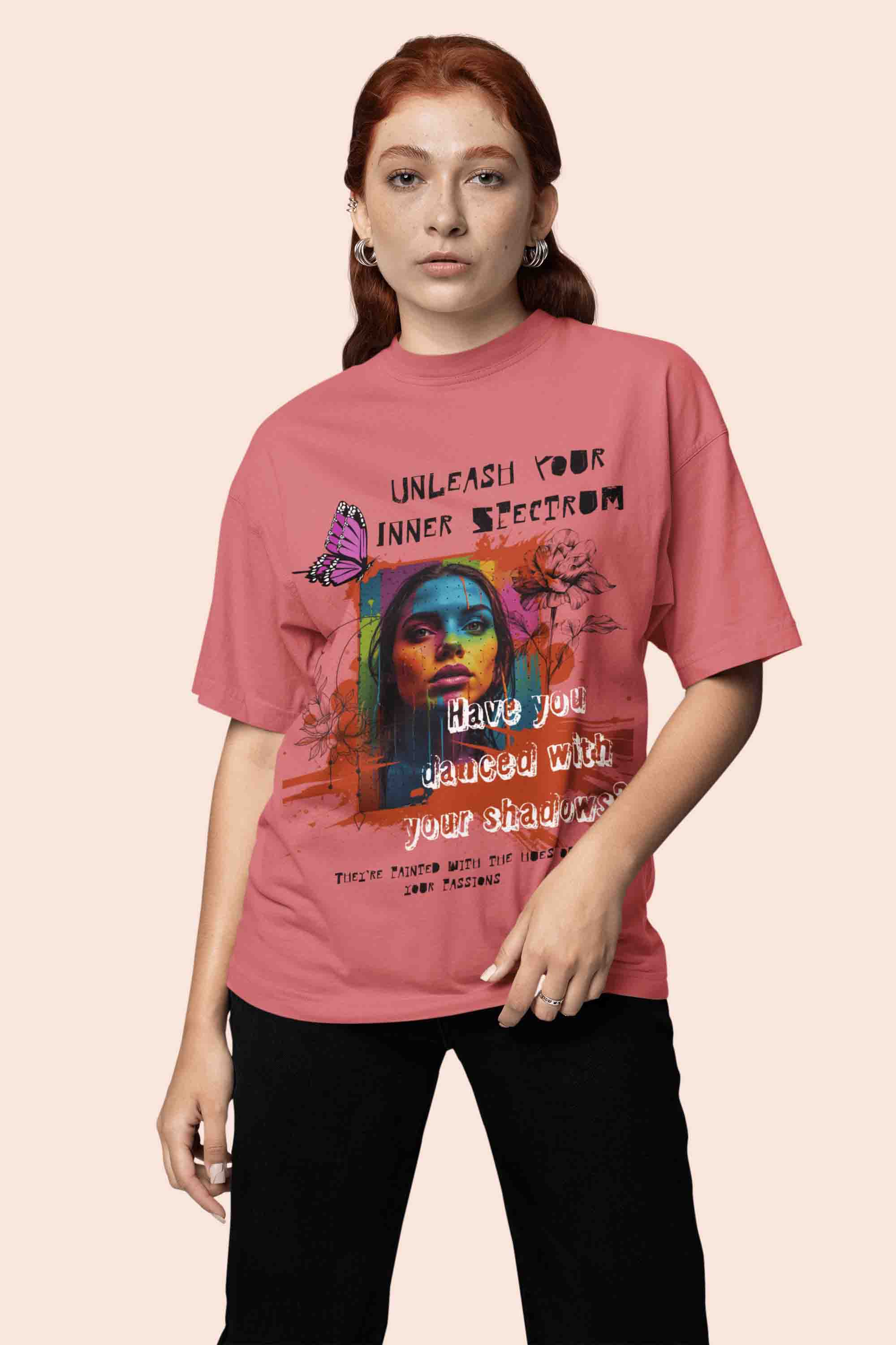 Unleash Your Inner Spectrum Oversized T-Shirt | The OddBall Wagon image 5