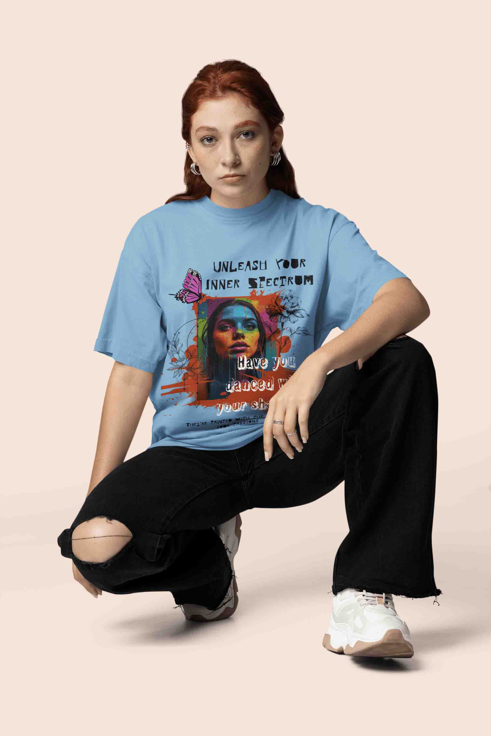 Unleash Your Inner Spectrum Oversized T-Shirt | The OddBall Wagon image 4