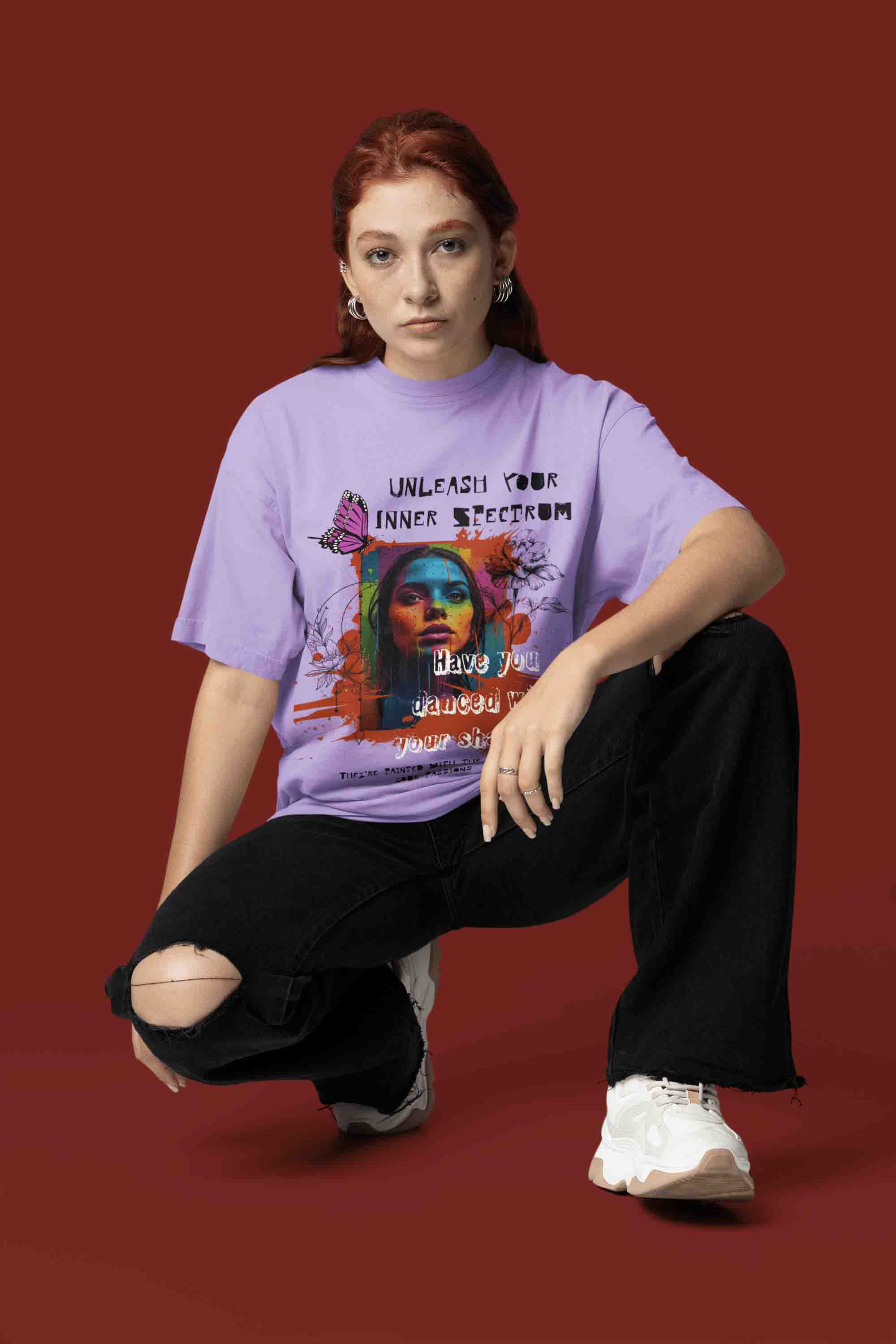 Unleash Your Inner Spectrum Oversized T-Shirt | The OddBall Wagon image 4