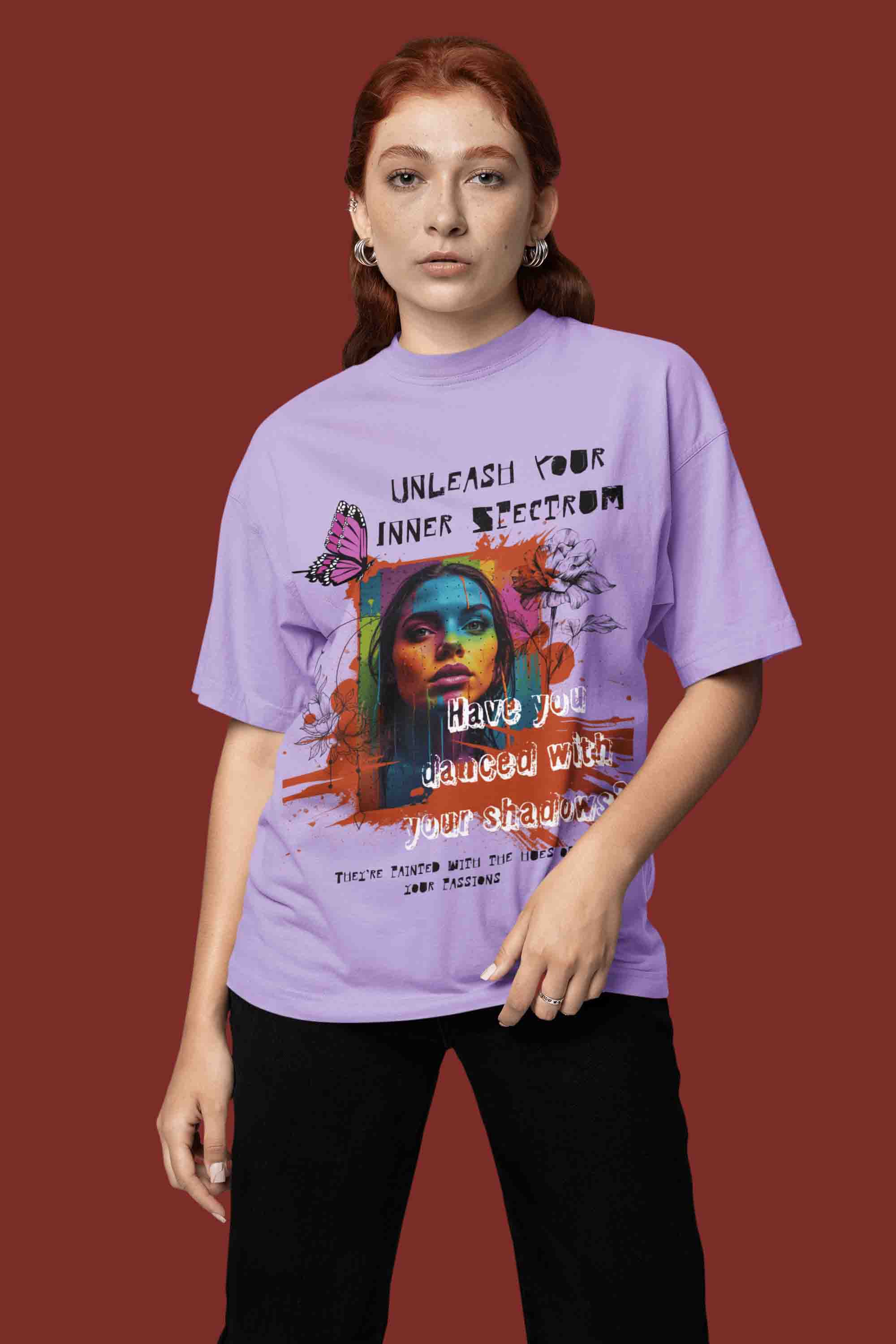 Unleash Your Inner Spectrum Oversized T-Shirt | The OddBall Wagon image 5