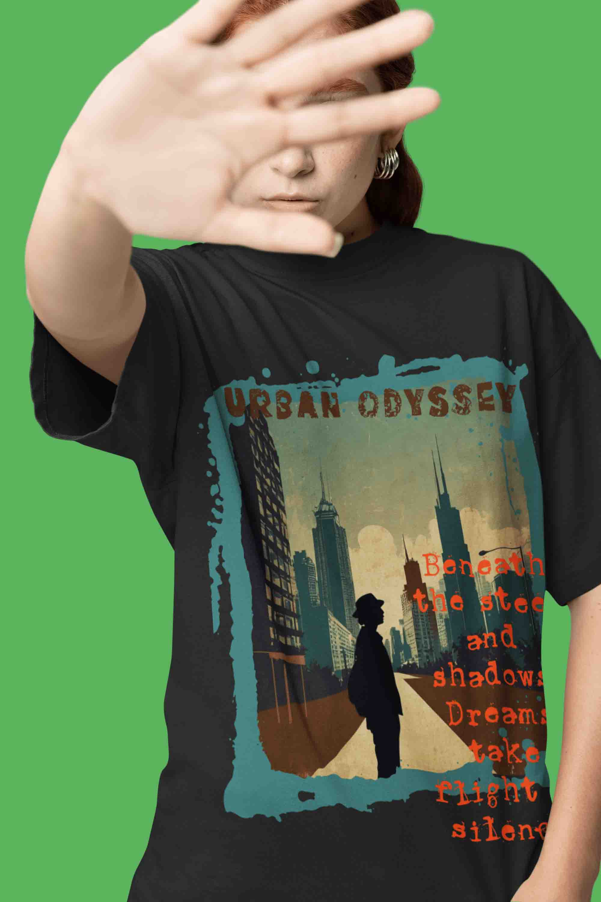 Urban Odyssey Oversized T-Shirt | The OddBall Wagon image 4
