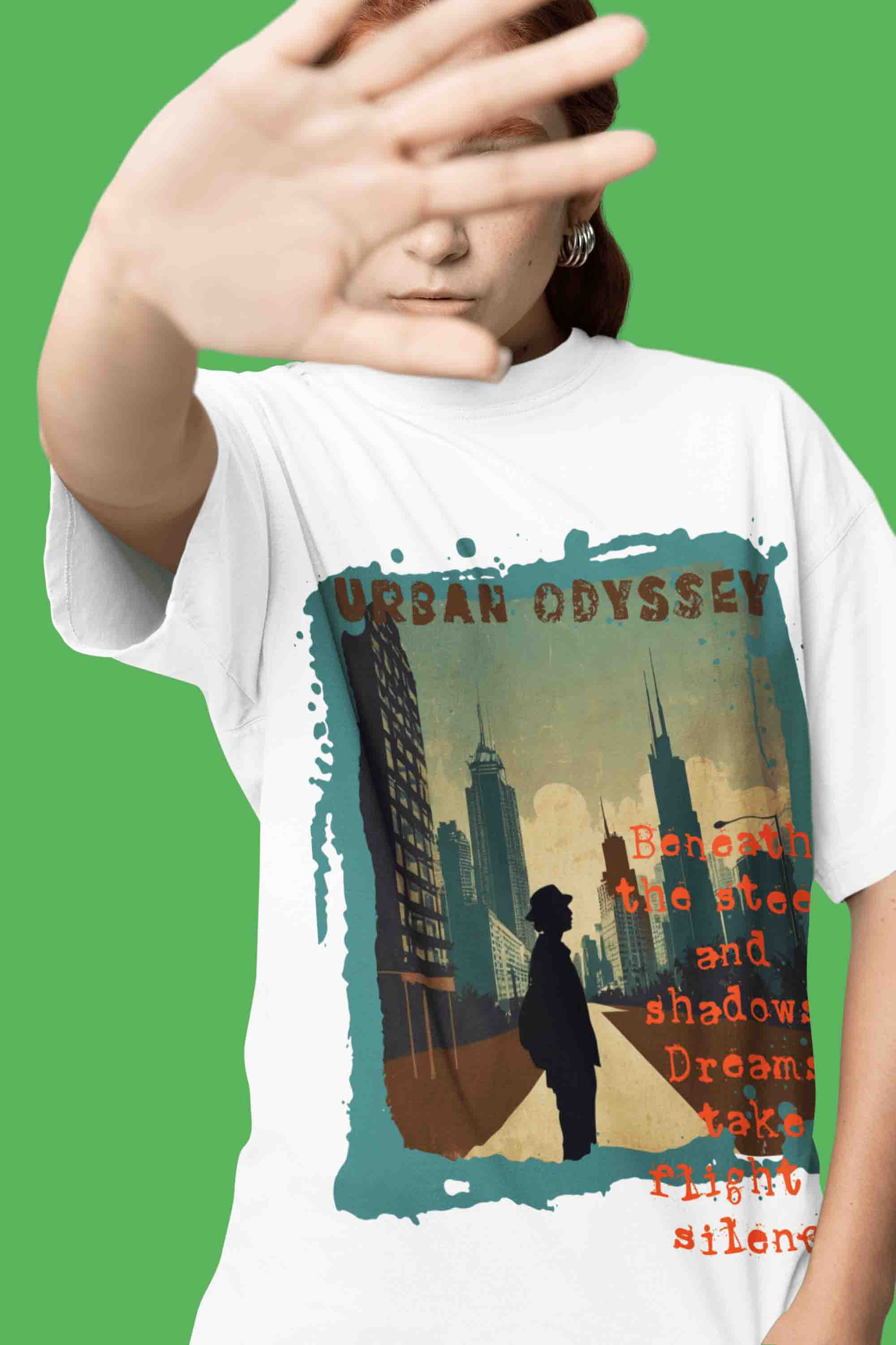 Urban Odyssey Oversized T-Shirt | The OddBall Wagon image 4