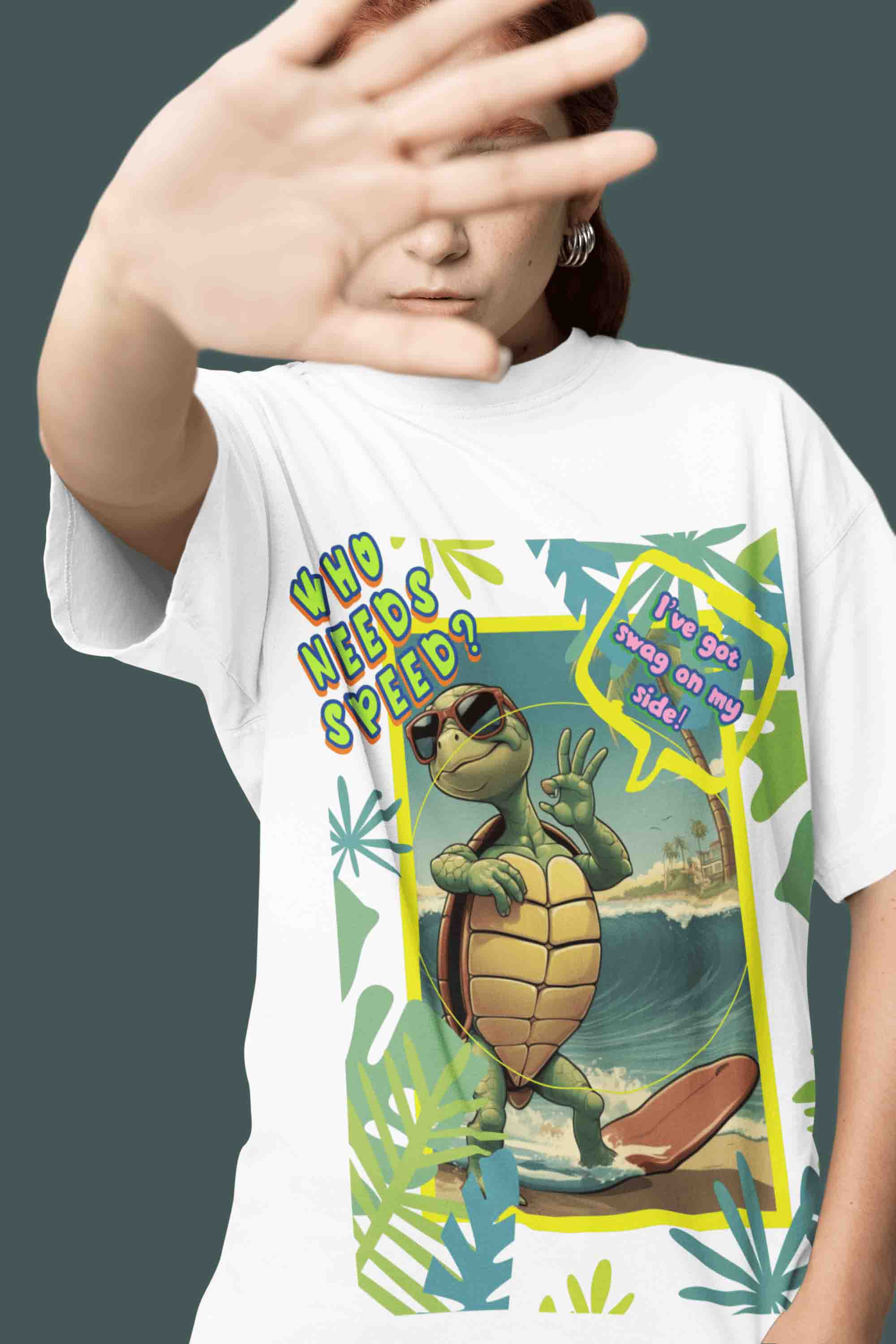 Who Needs Speed? Oversized T-Shirt | The OddBall Wagon image 4