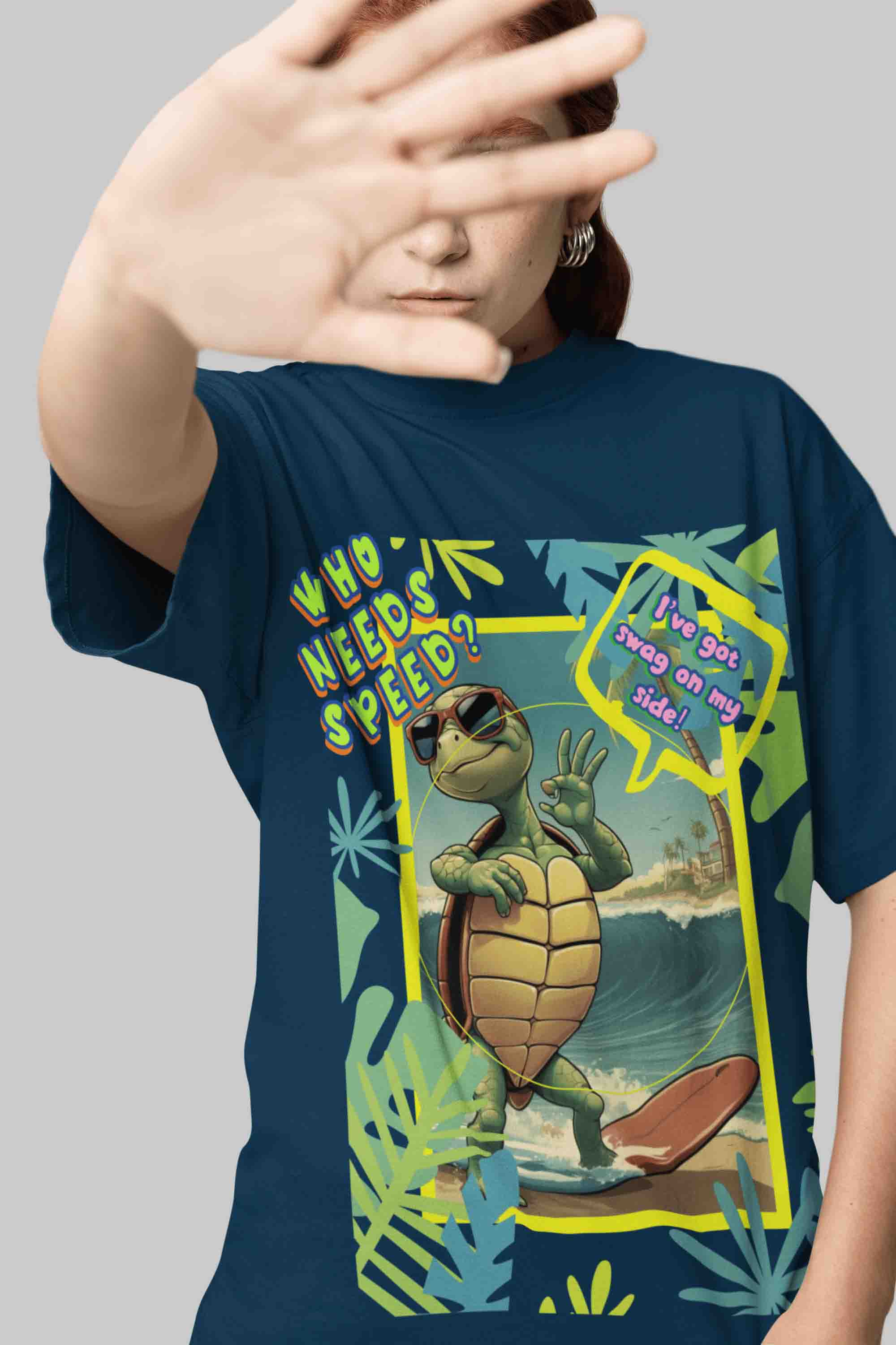 Who Needs Speed? Oversized T-Shirt | The OddBall Wagon image 3