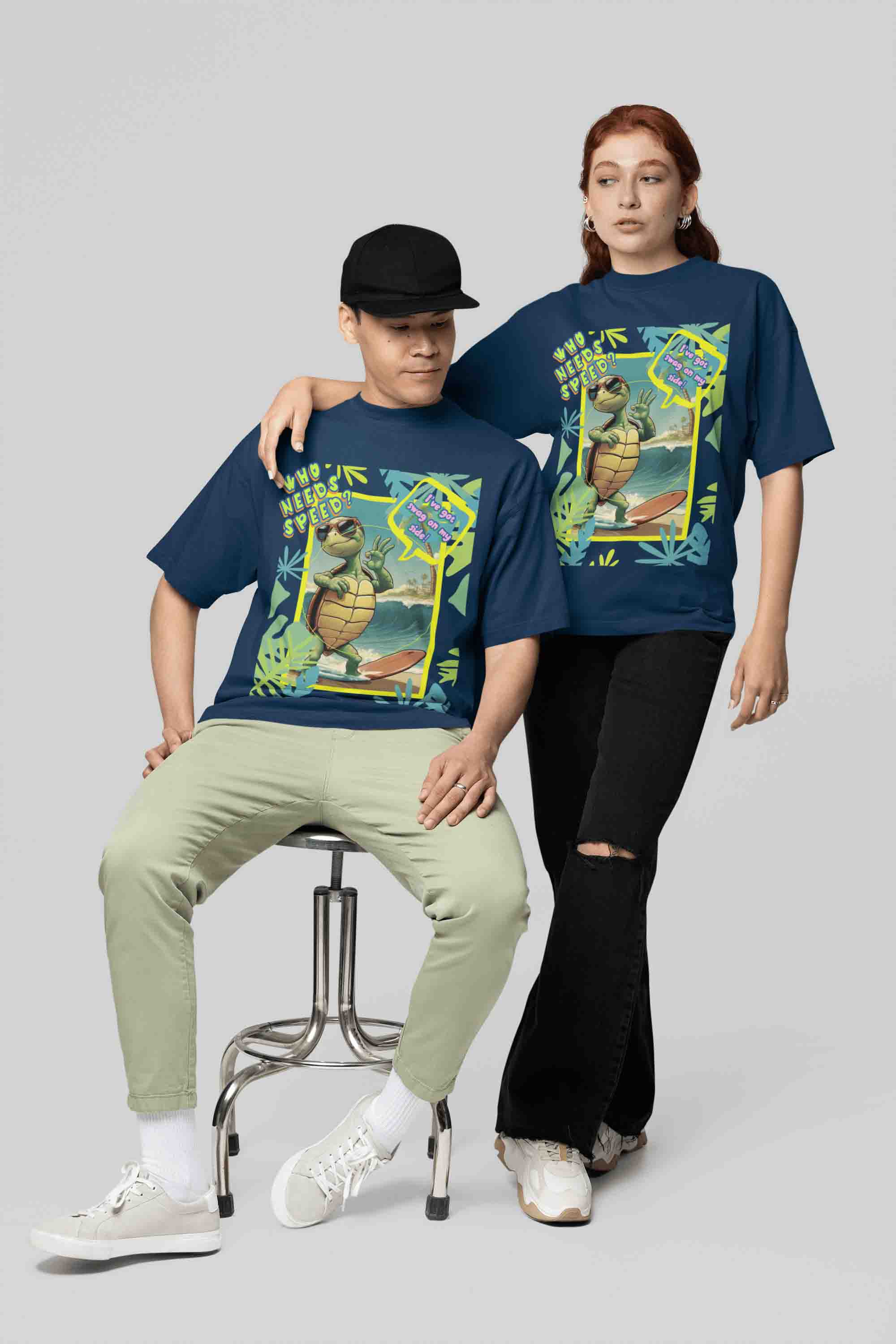 Who Needs Speed? Oversized T-Shirt | The OddBall Wagon image 4