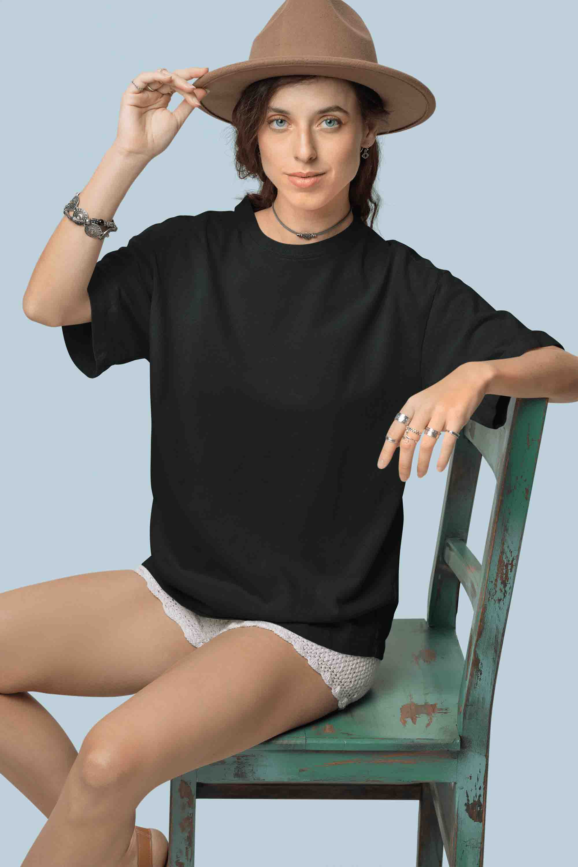 Women’s Oversized T-Shirt – Bottle Green image 4