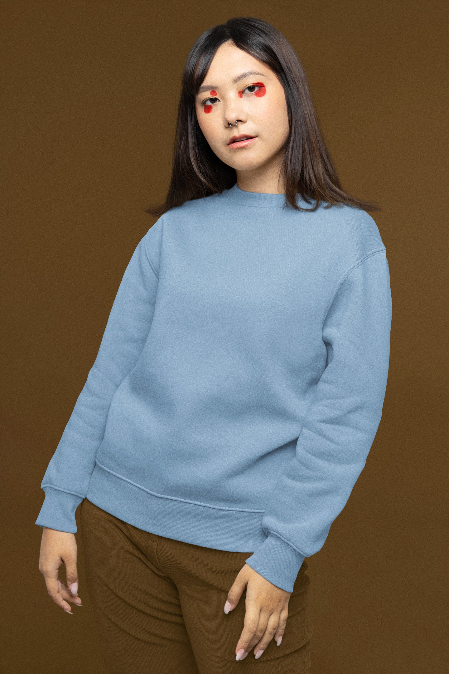 Women's Baby Blue Sweatshirt | The OddBall Wagon image 2