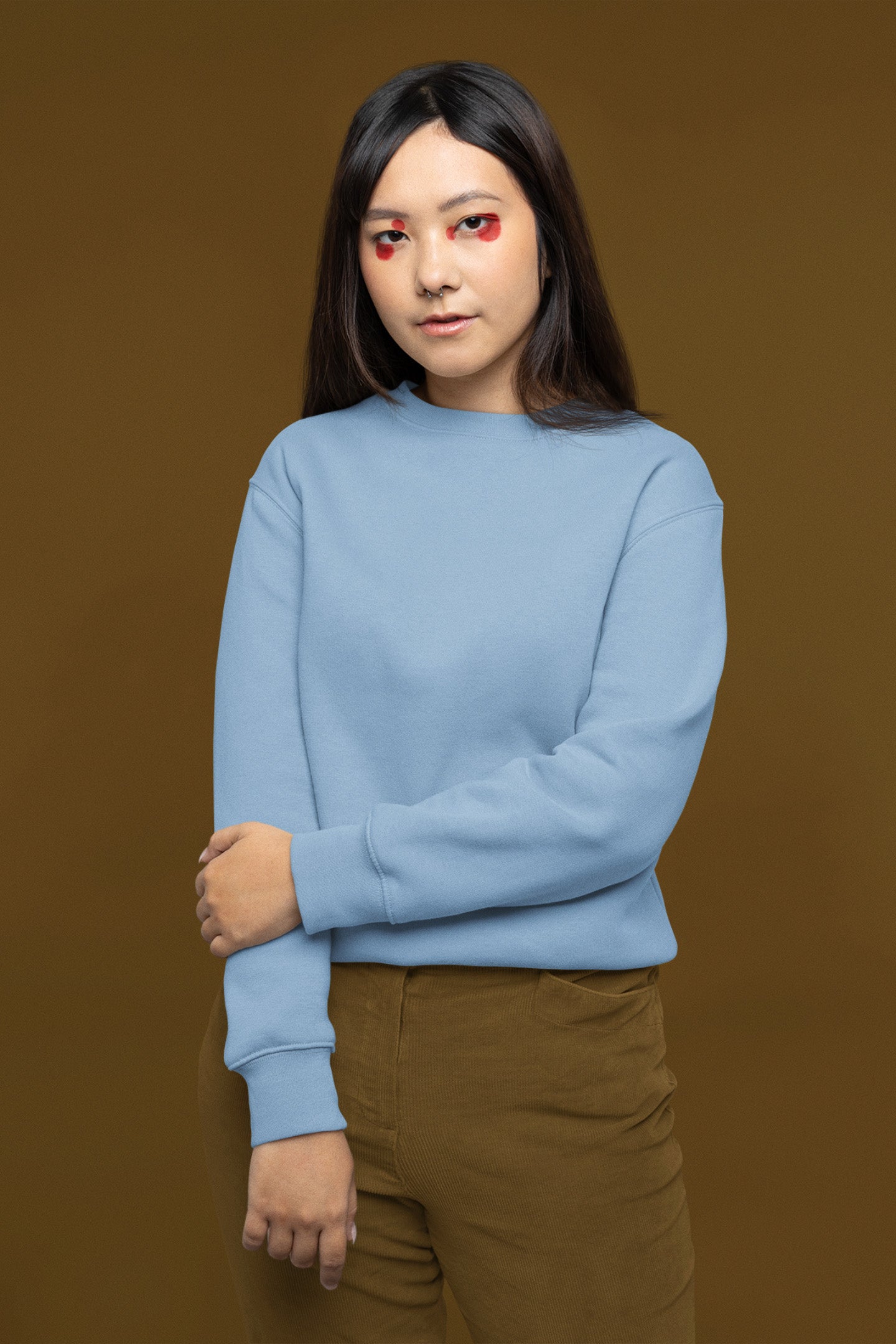 Women's Baby Blue Sweatshirt | The OddBall Wagon image 4