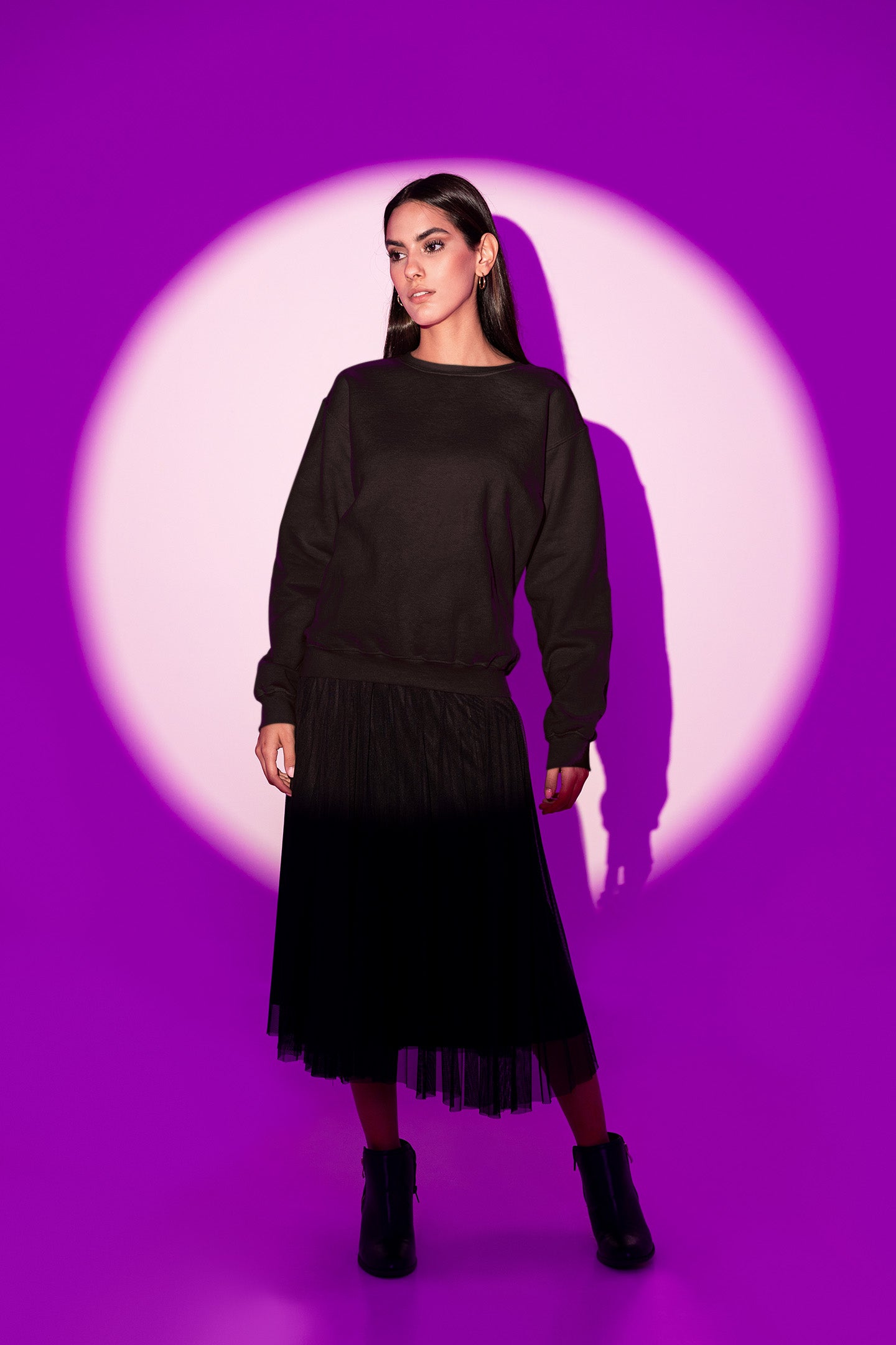 Women's Black Sweatshirt | The OddBall Wagon image 2