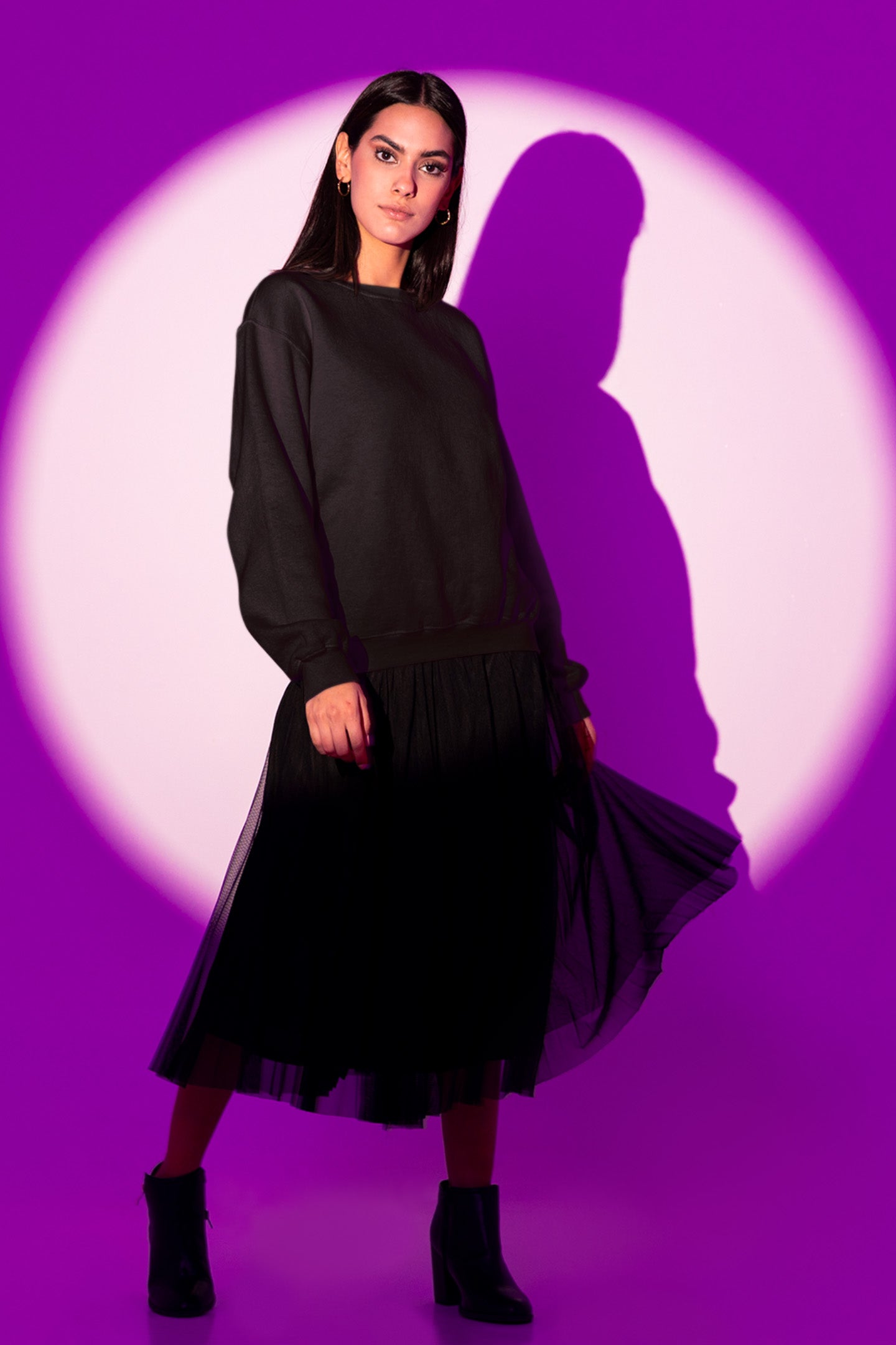 Women's Black Sweatshirt | The OddBall Wagon image 3