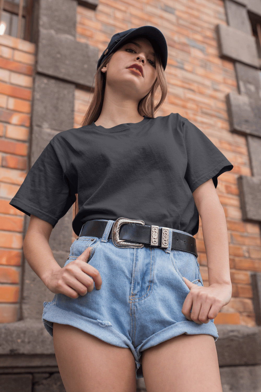 Women's Classic Fit T-Shirt - Black | The OddBall Wagon image 2