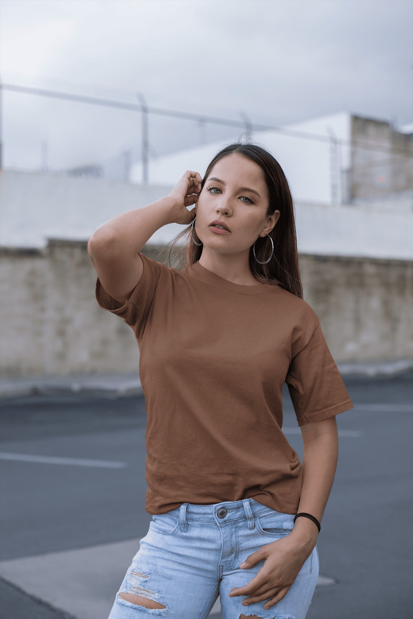 Women's Classic Fit T-Shirt - Coffee Brown | The OddBall Wagon image 2