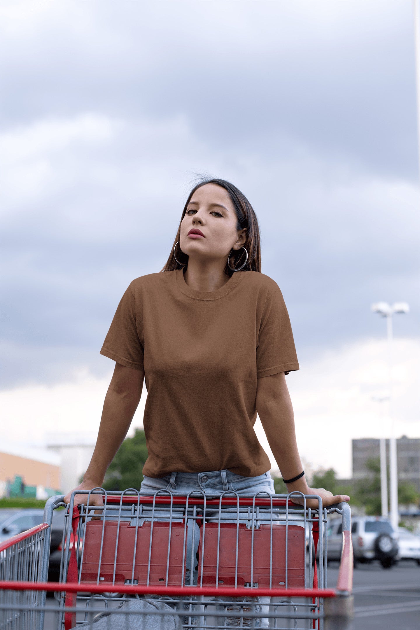 Women's Classic Fit T-Shirt - Coffee Brown | The OddBall Wagon image 3