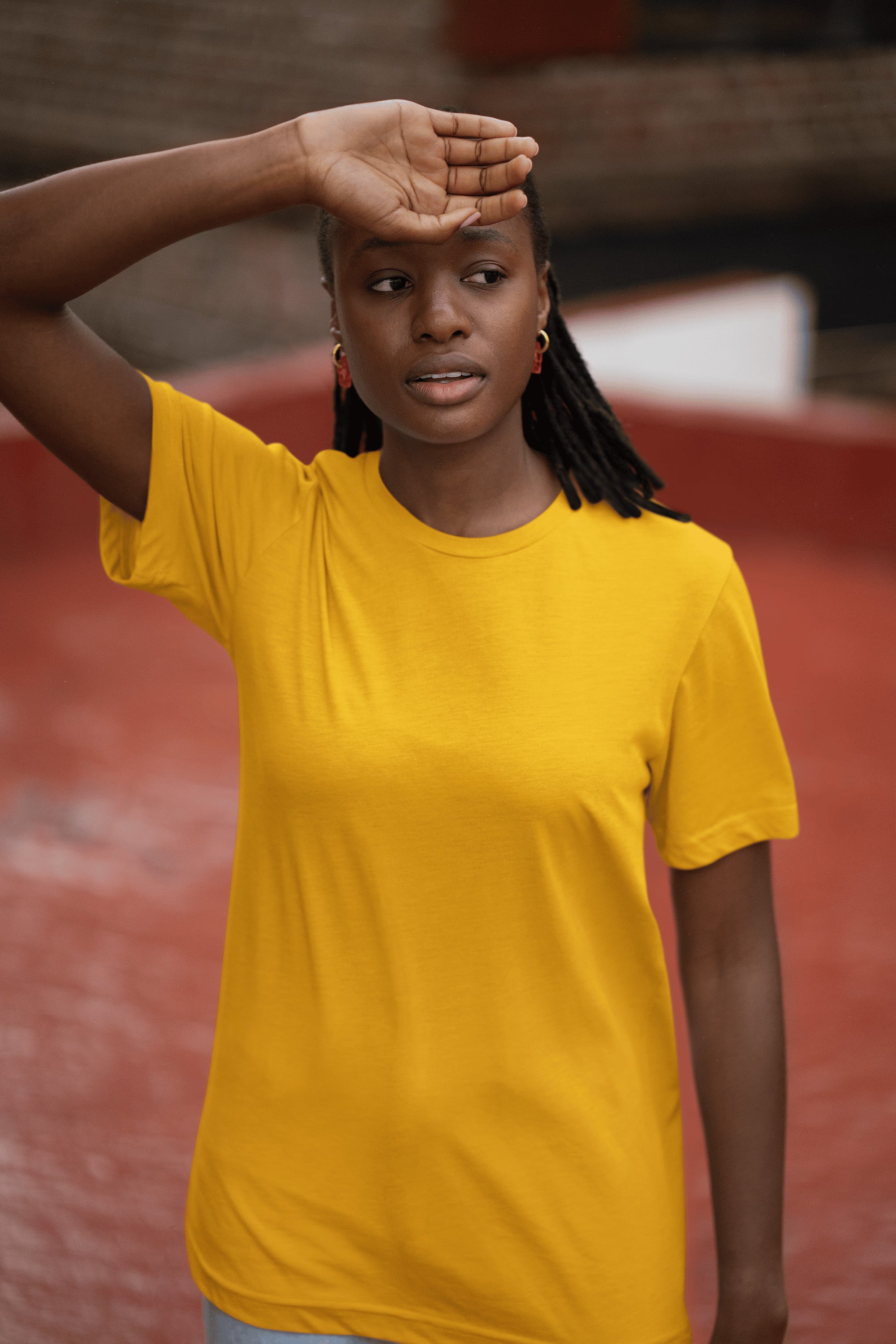 Women's Classic Fit T-Shirt - Golden Yellow | The OddBall Wagon image 3