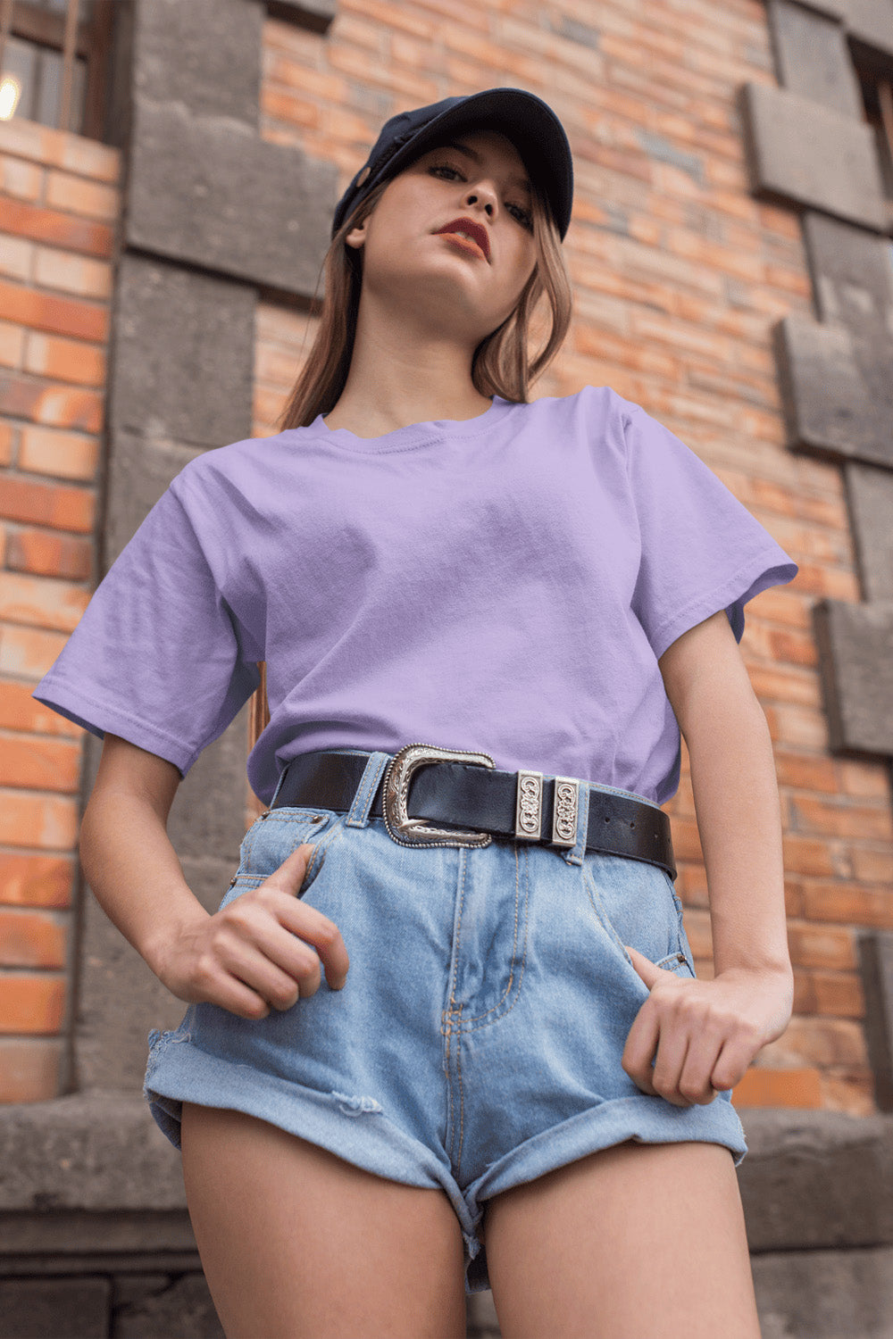 Women's Classic Fit T-Shirt - Iris Lavendar | The OddBall Wagon image 2