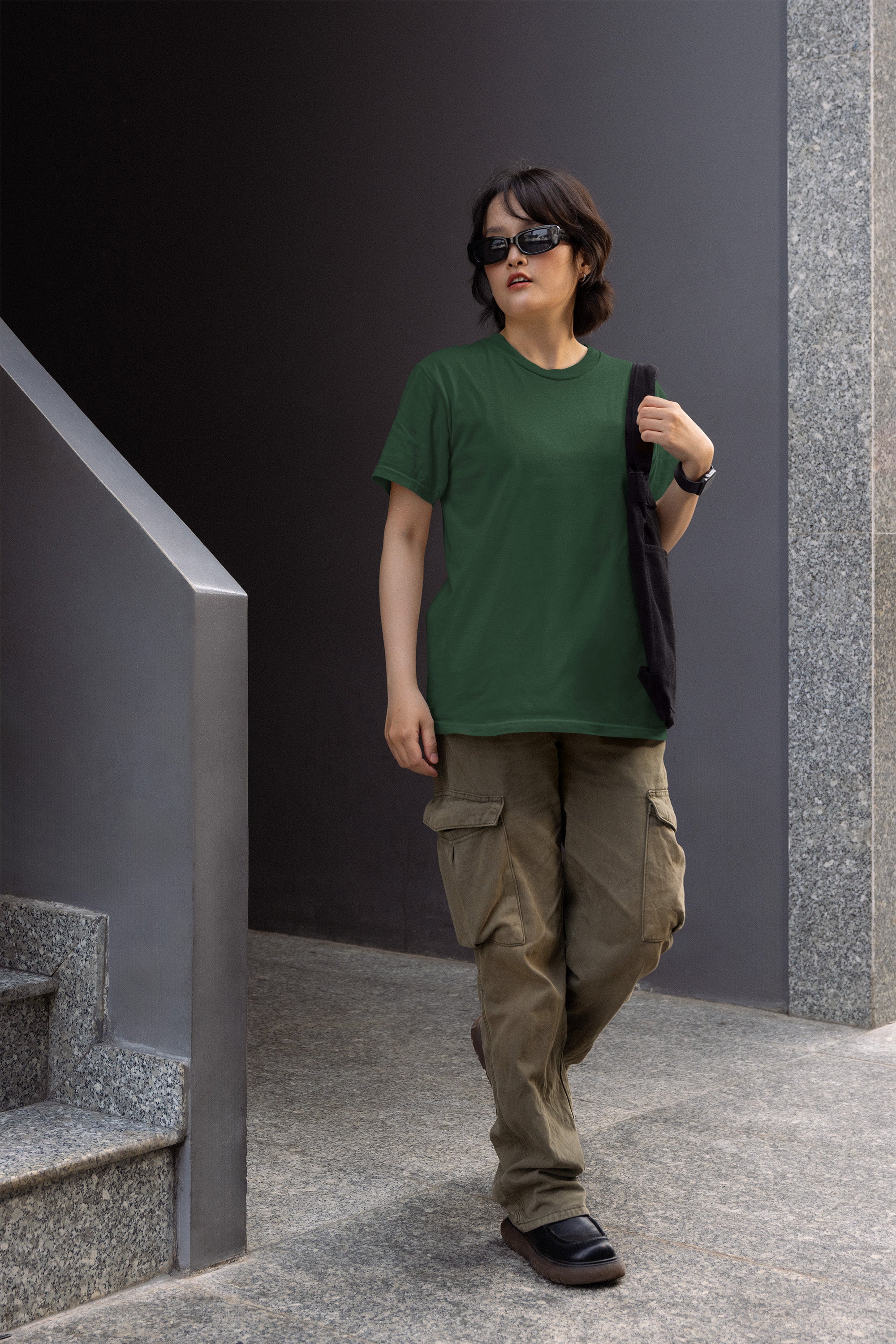 Women's Classic Fit T-Shirt - Olive Green | The OddBall Wagon image 2