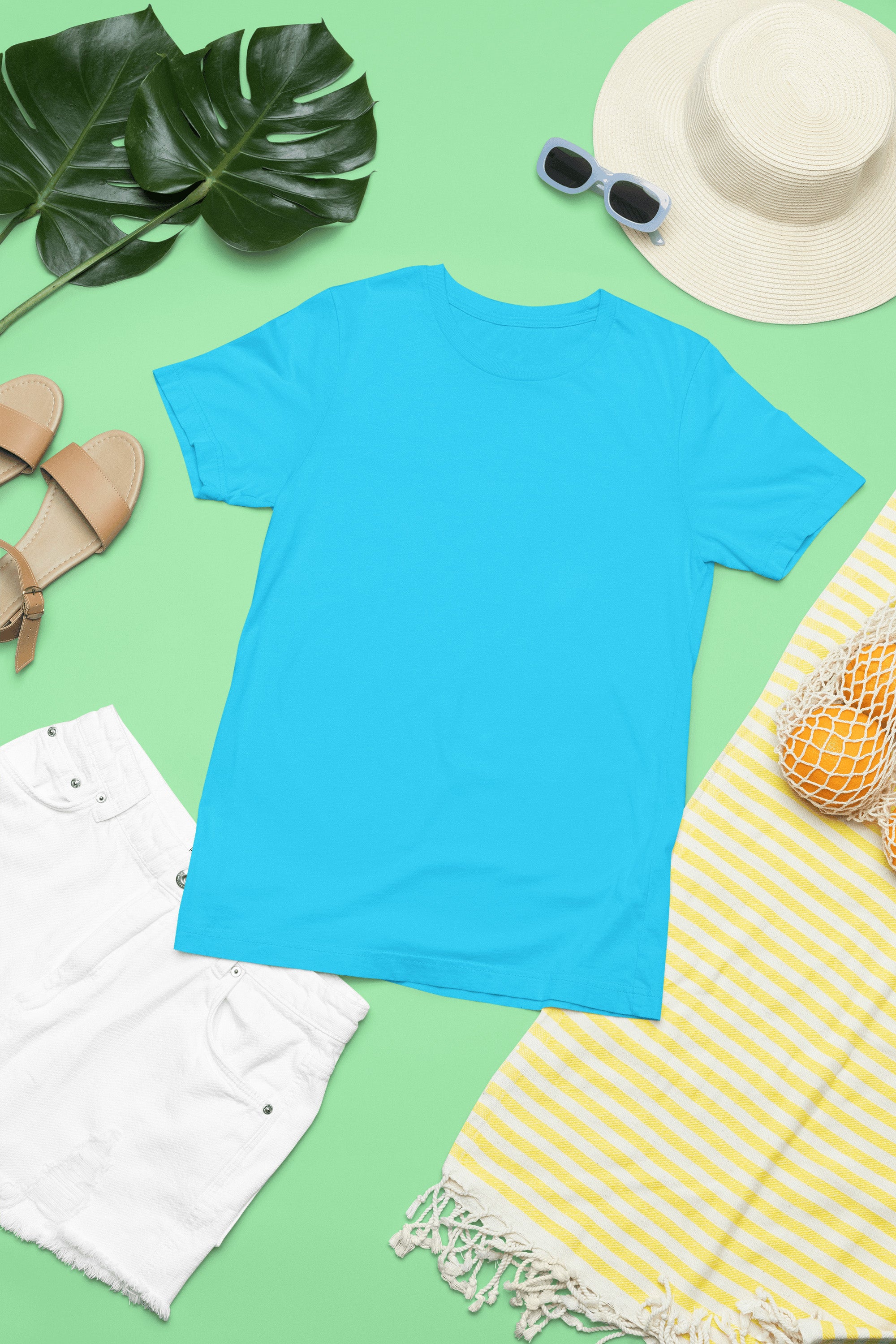 Women's Classic Fit T-Shirt - Sky Blue | The OddBall Wagon image 6