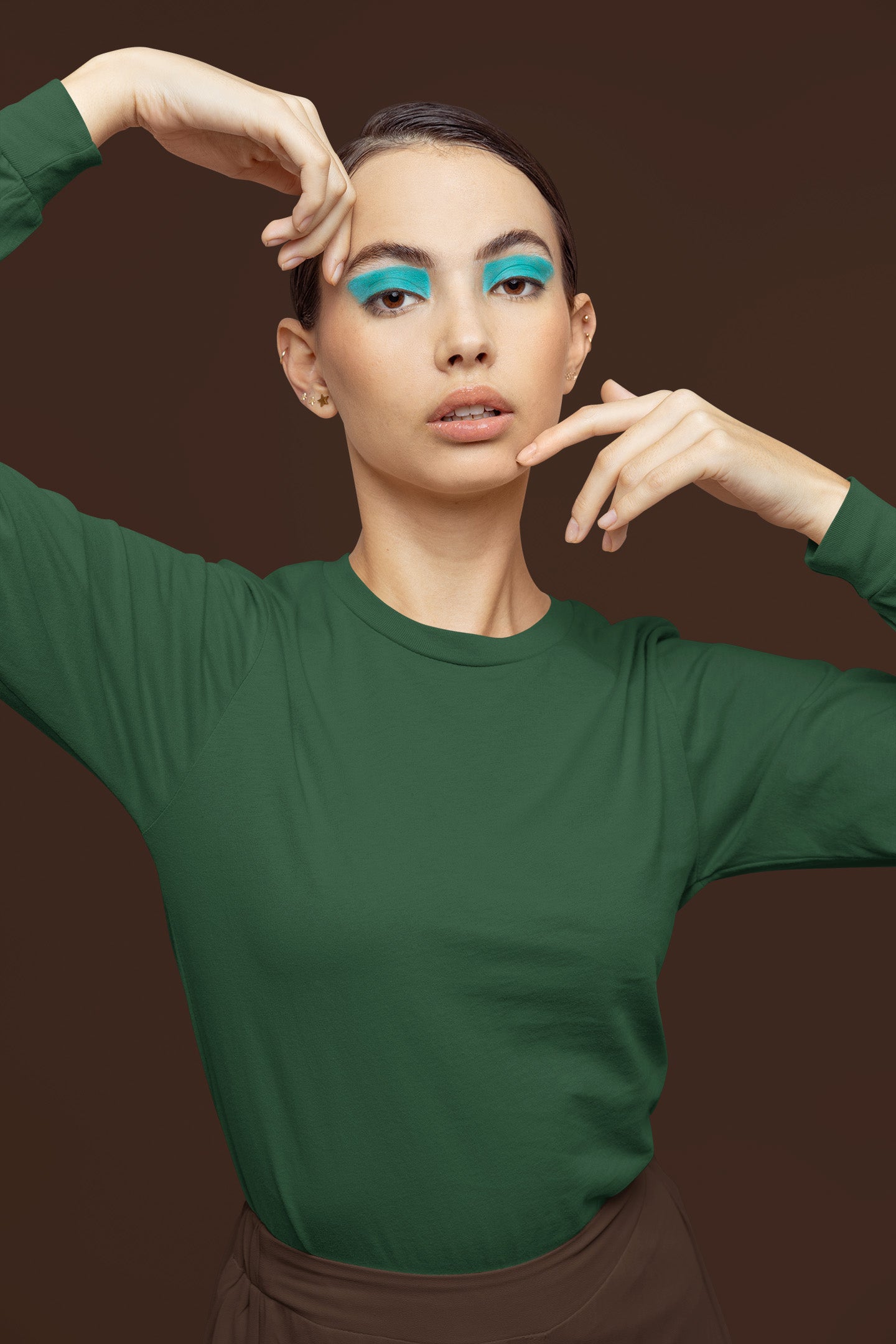 Women's Classic Olive Green Long Sleeve | The OddBall Wagon image 2