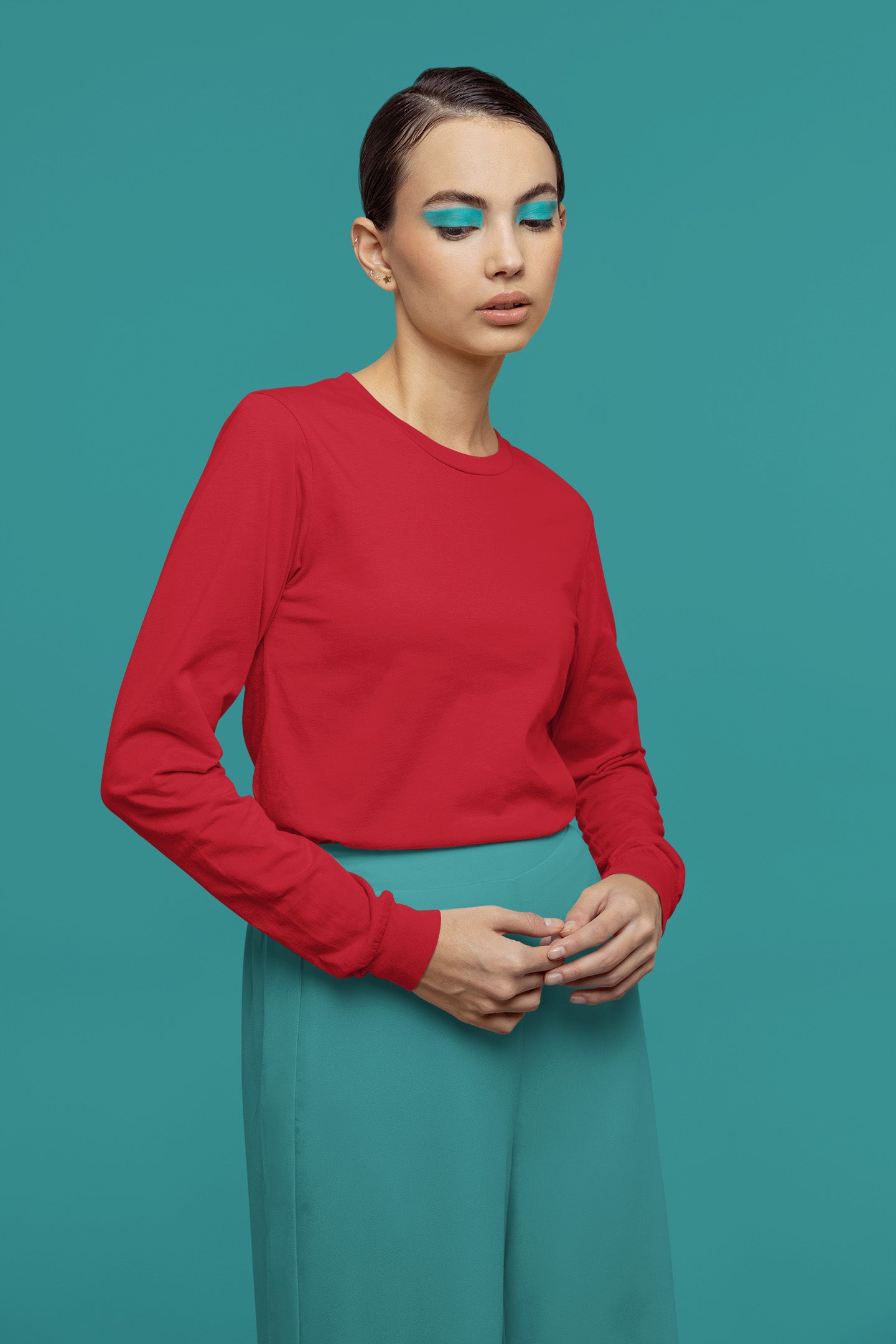 Women's Classic Red Long Sleeve | The OddBall Wagon image 4