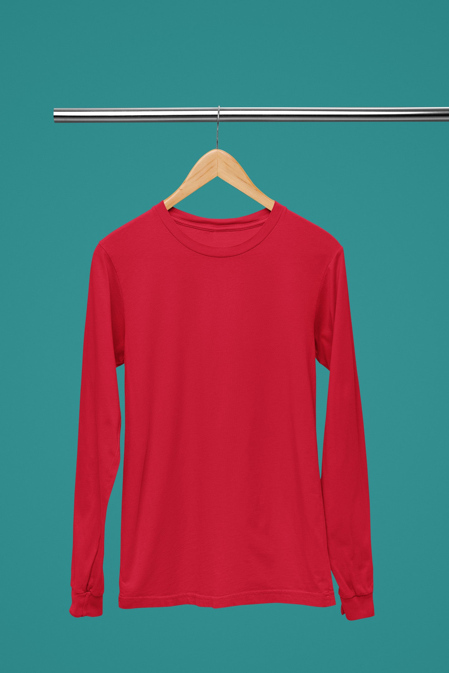 Women's Classic Red Long Sleeve | The OddBall Wagon image 5