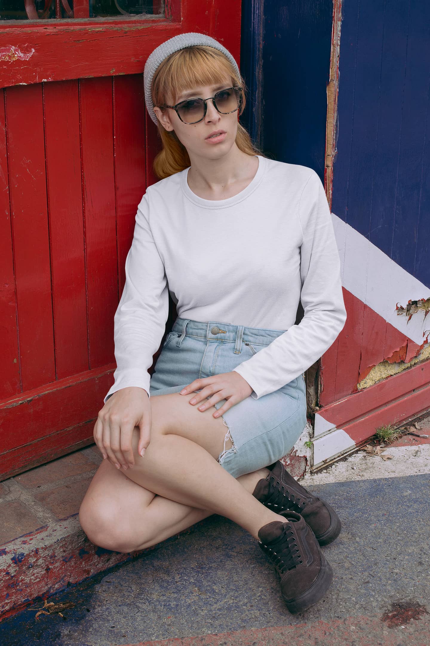 Women's Classic White Long Sleeve | The OddBall Wagon image 2