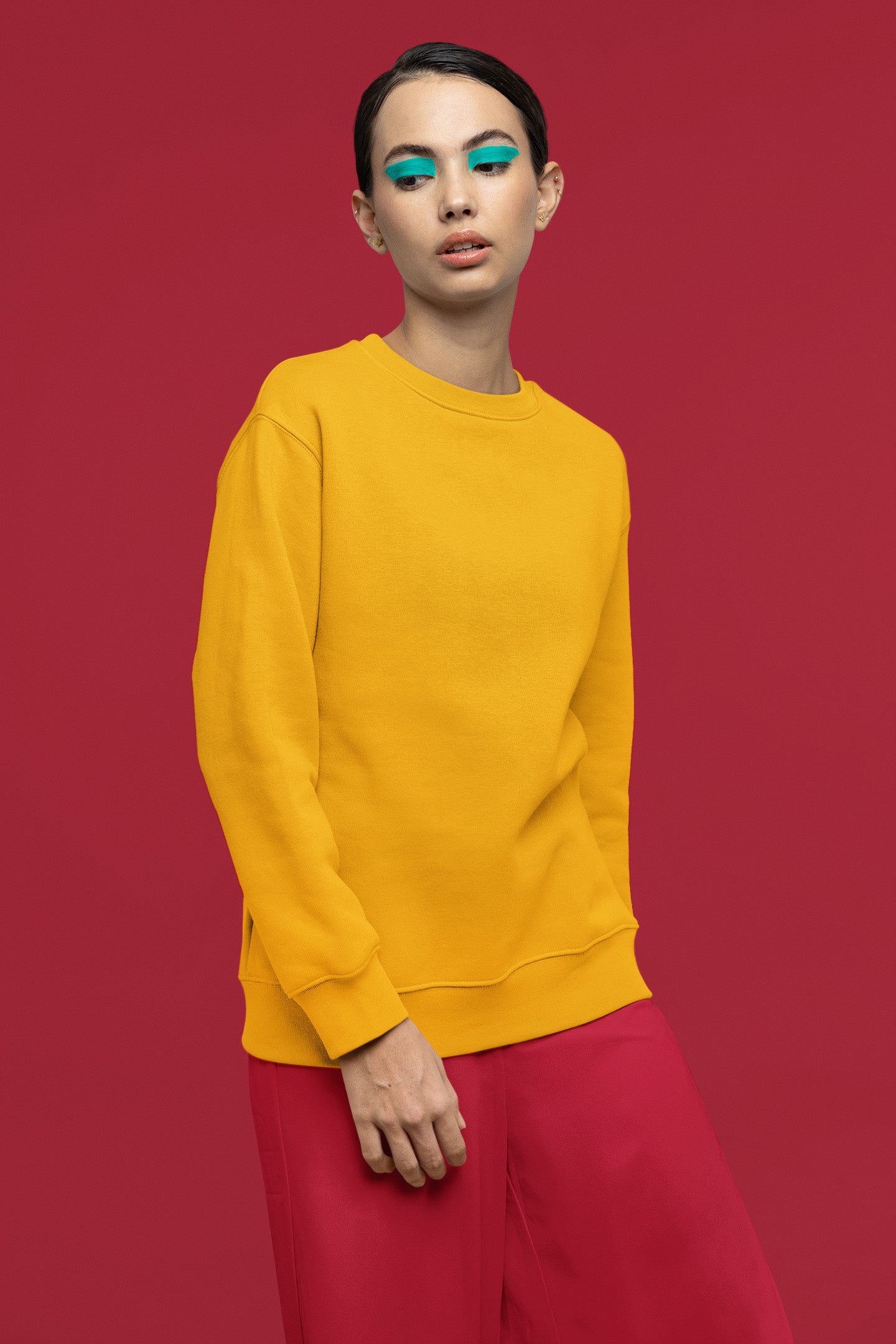Women's Golden Yellow Sweatshirt | The OddBall Wagon image 2