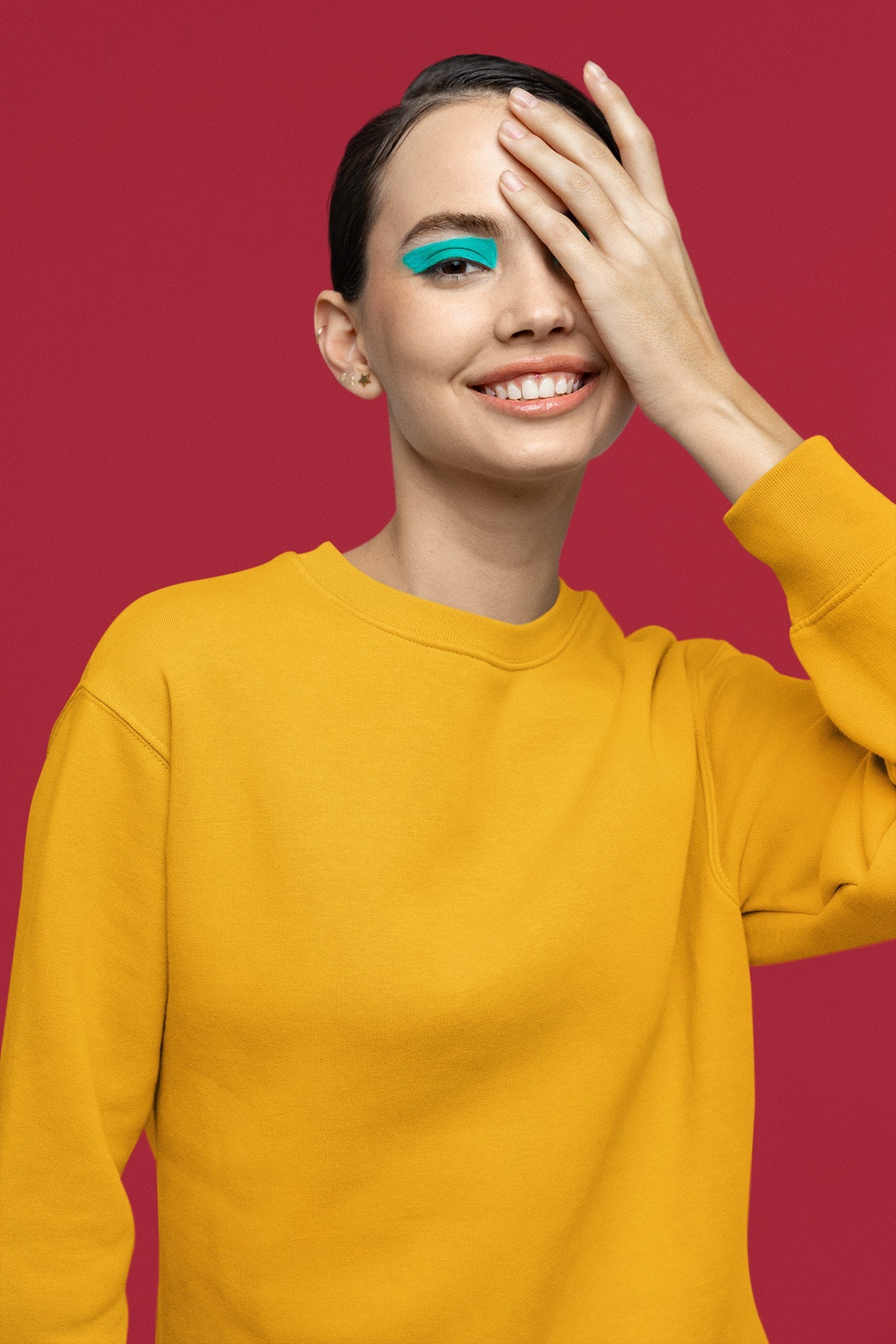 Women's Golden Yellow Sweatshirt | The OddBall Wagon image 3