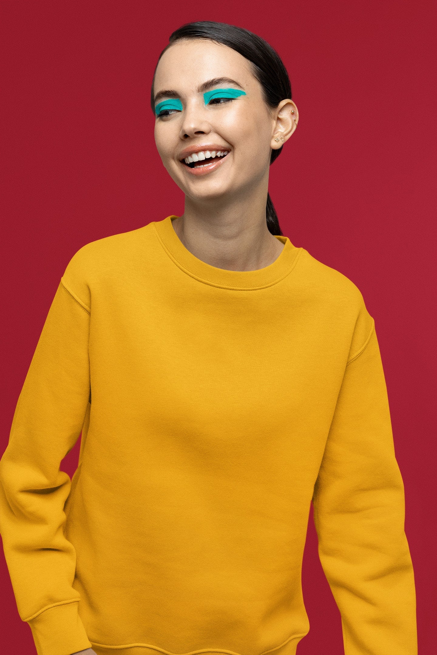 Women's Golden Yellow Sweatshirt | The OddBall Wagon image 4