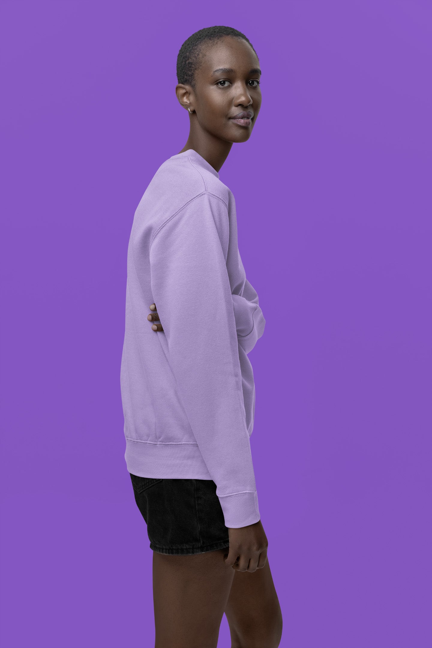 Women's Iris Lavendar Sweatshirt | The OddBall Wagon image 4