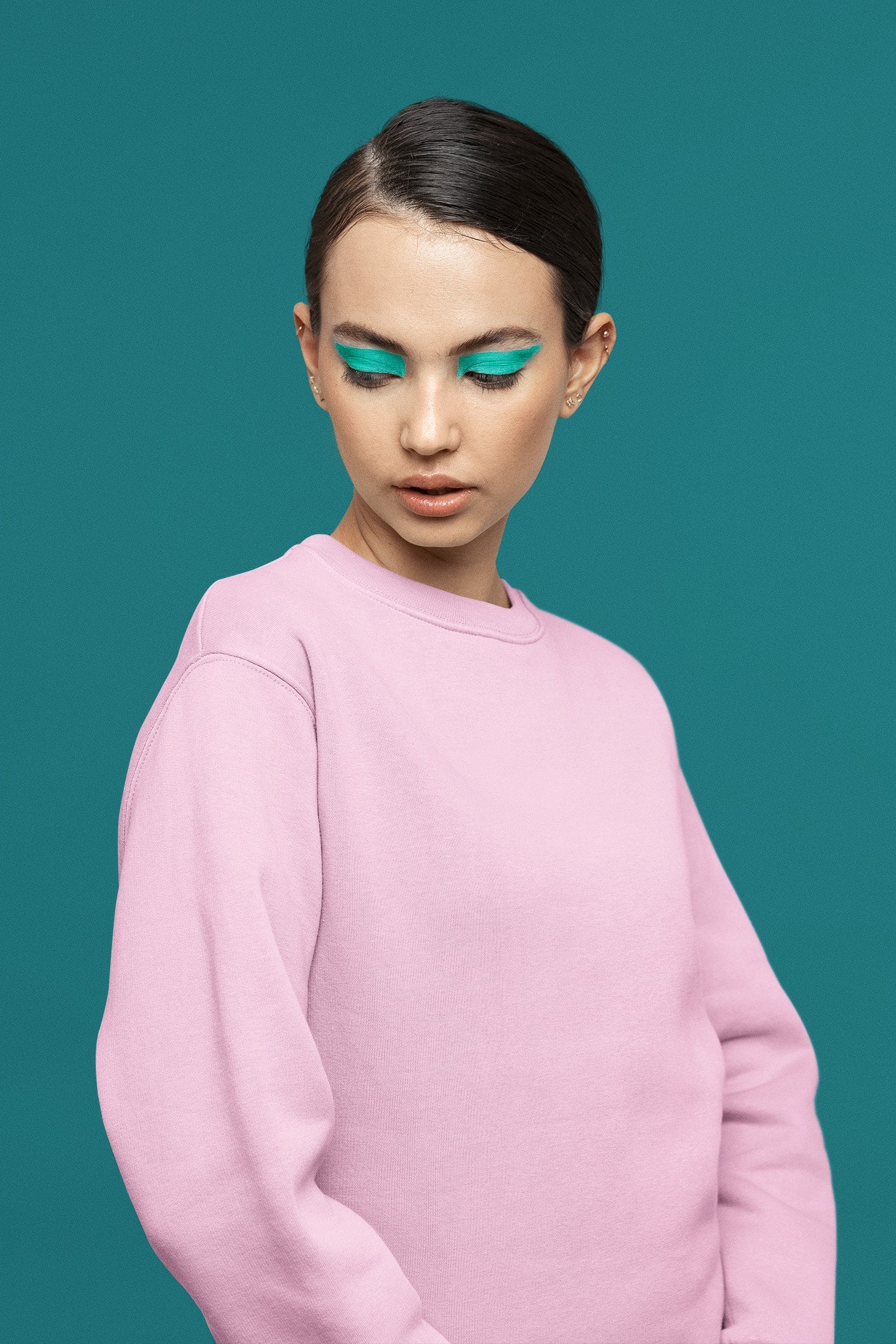 Women's Light Pink Sweatshirt | The OddBall Wagon image 2