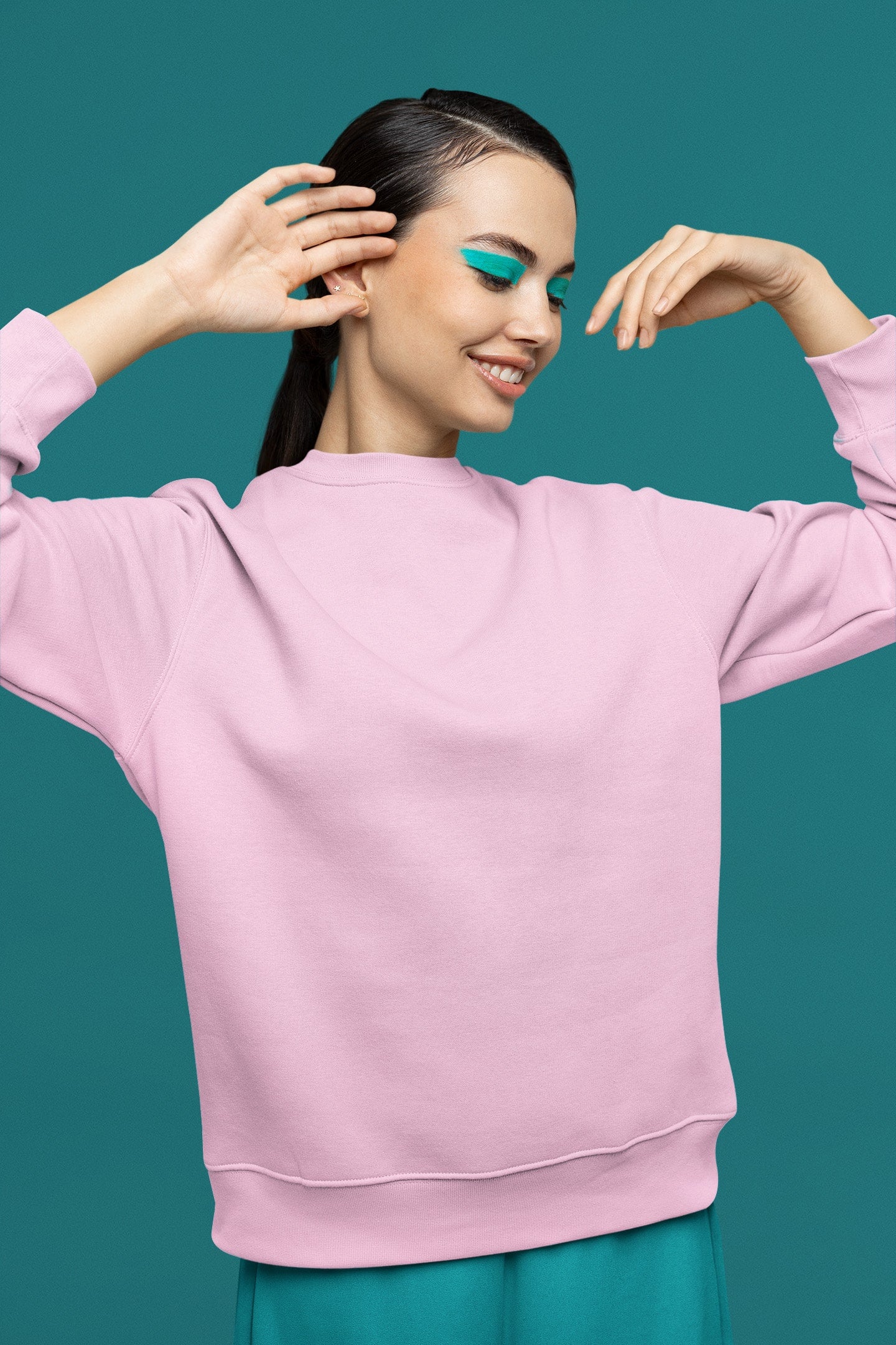 Women's Light Pink Sweatshirt | The OddBall Wagon image 3