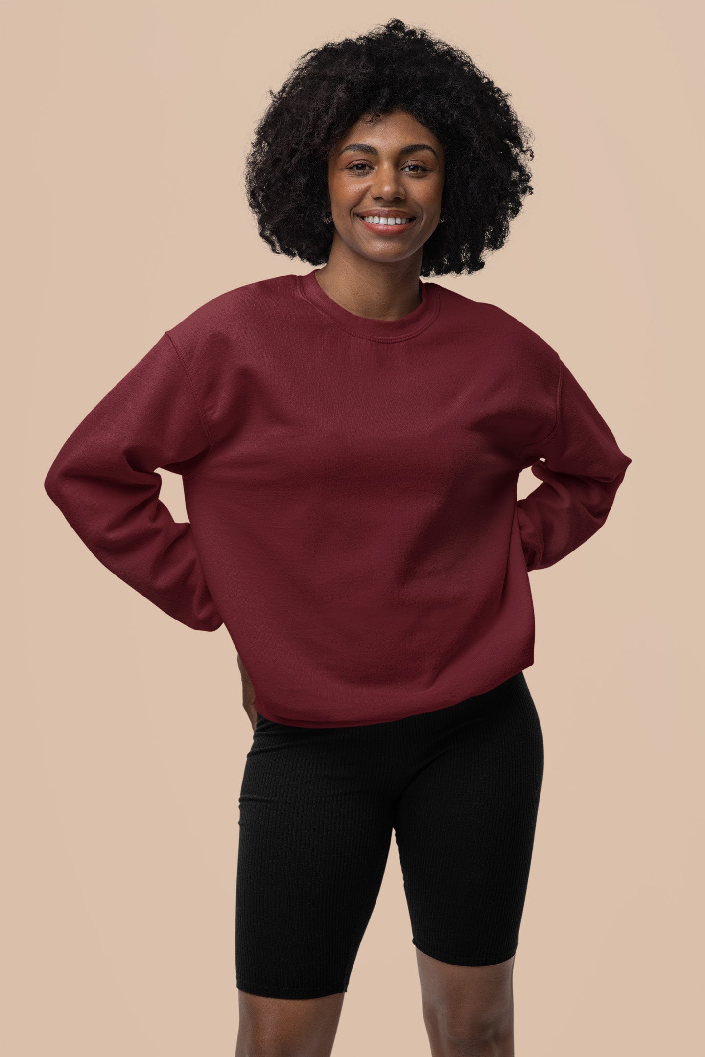 Women's Maroon Sweatshirt | The OddBall Wagon image 3