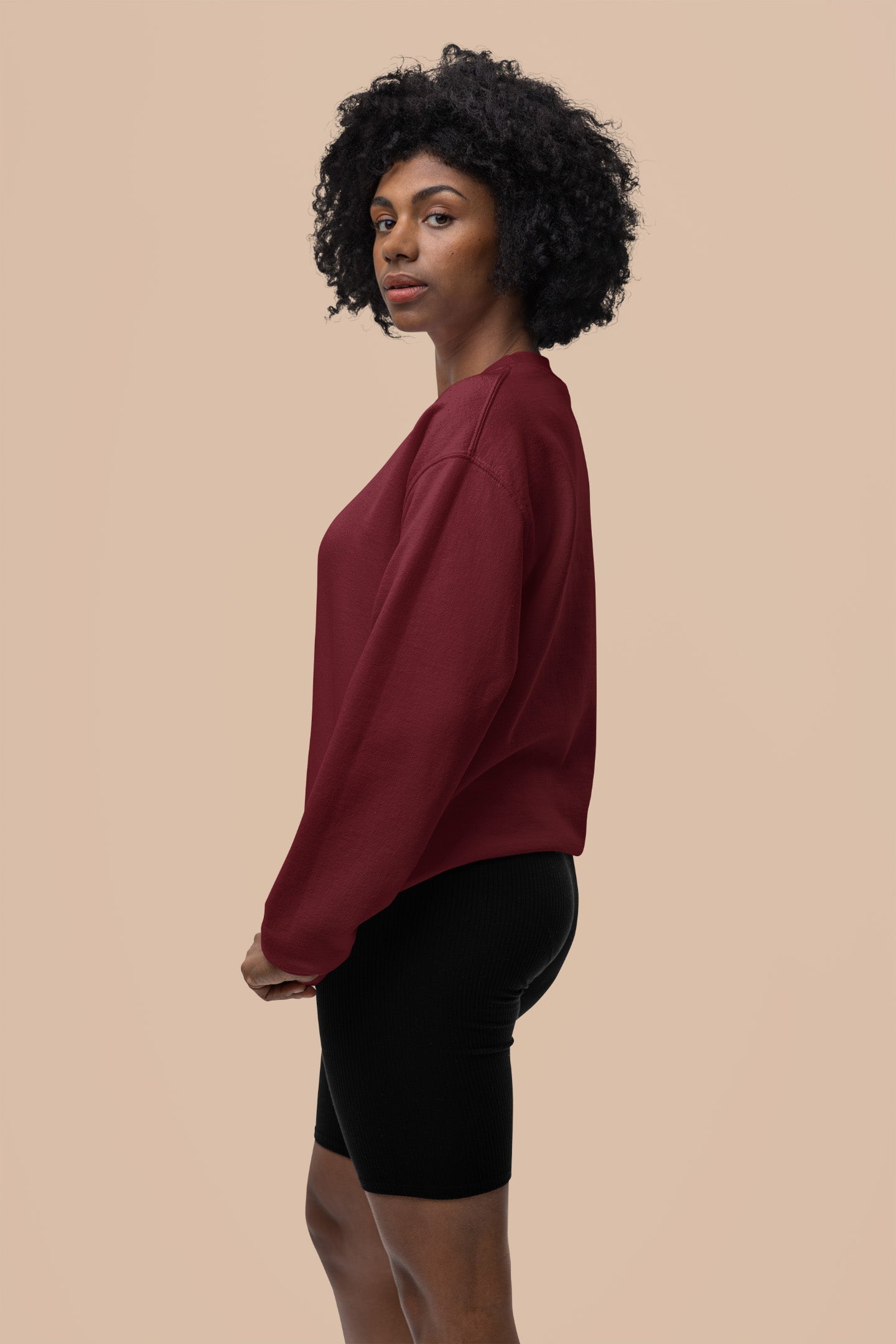Women's Maroon Sweatshirt | The OddBall Wagon image 4